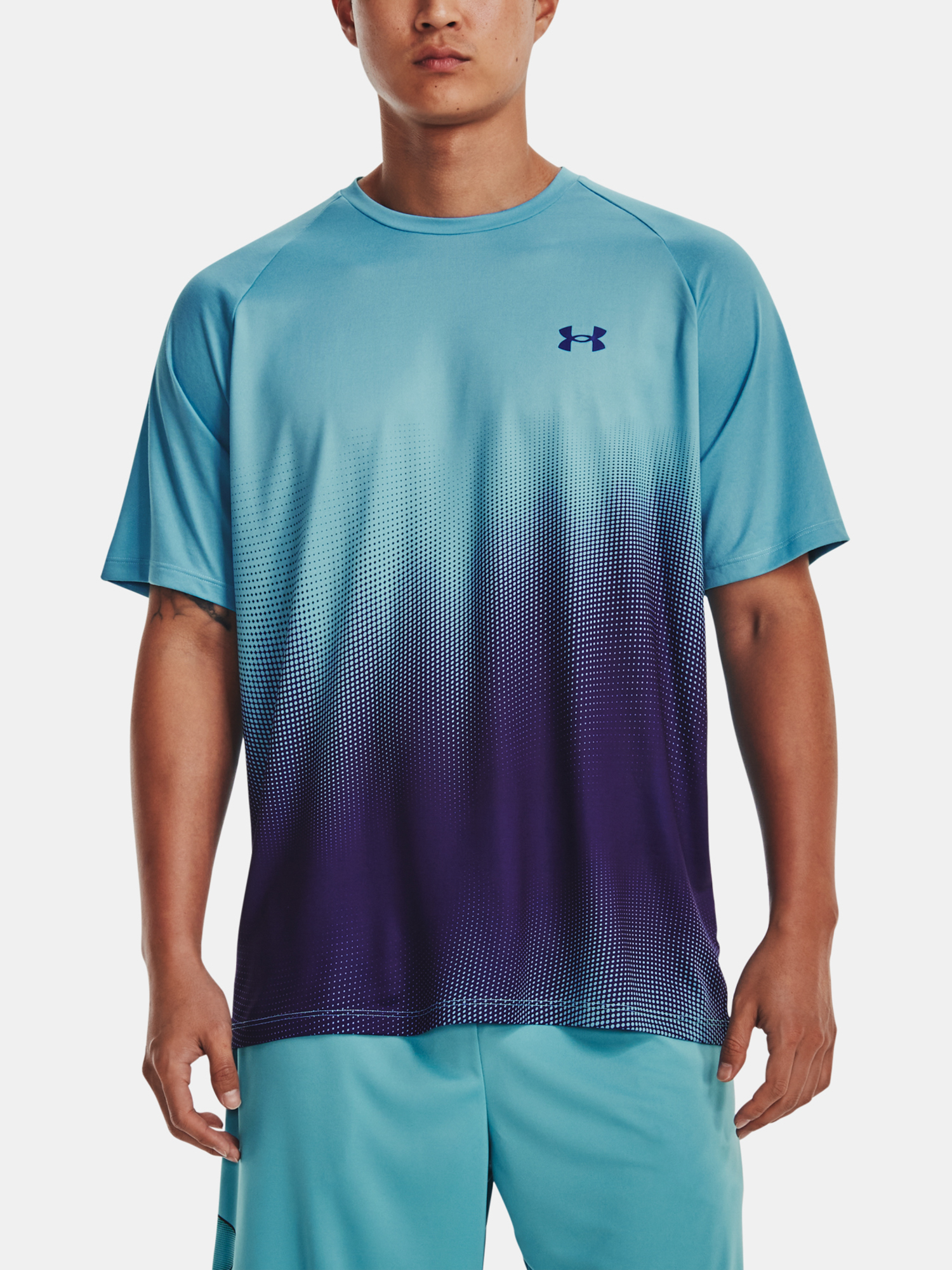 Under Armour T-Shirt UA Tech Fade SS-BLU - Men