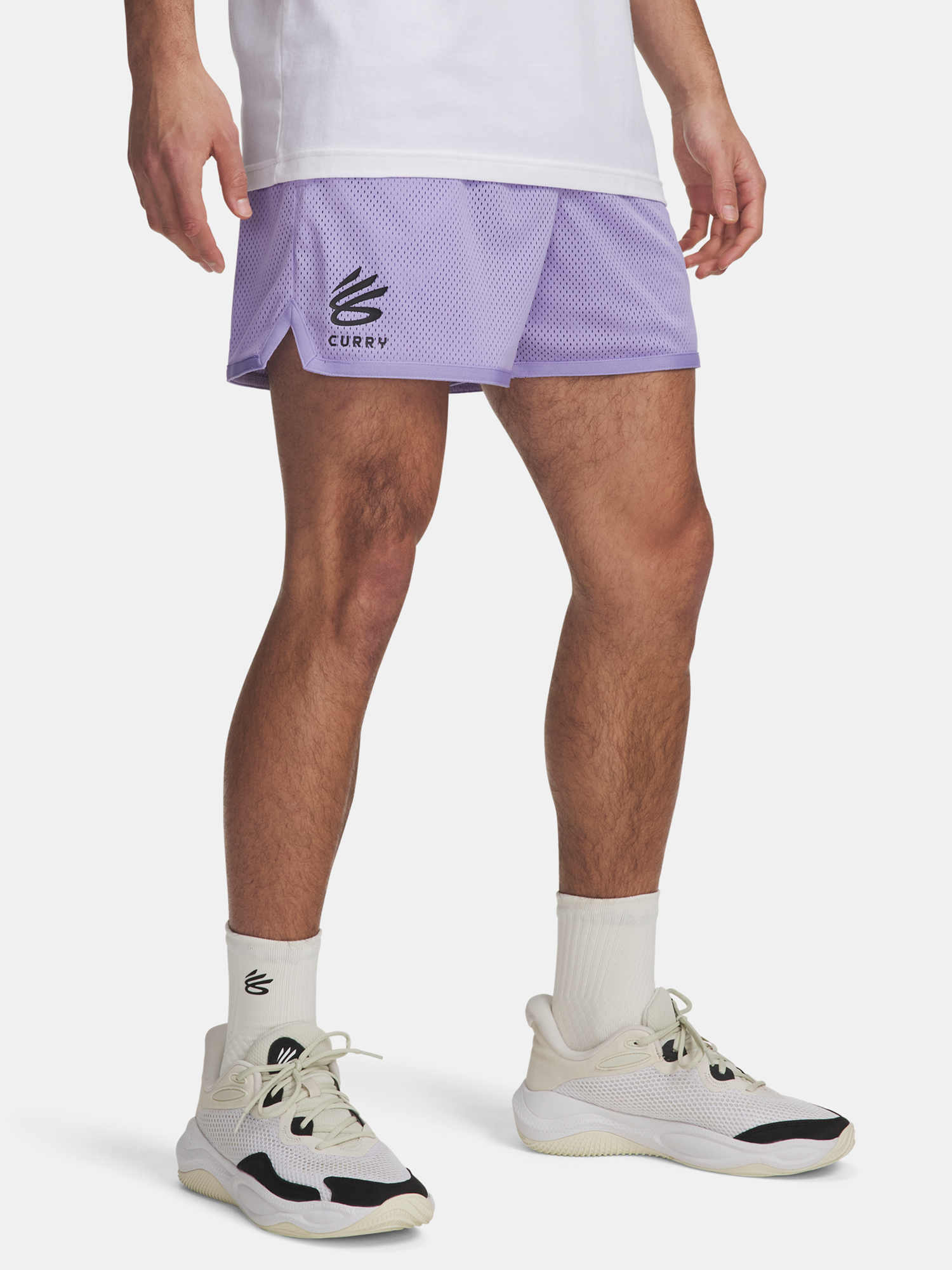 Mens Under Armour Curry Splash Short-PPL - Mens Shorts