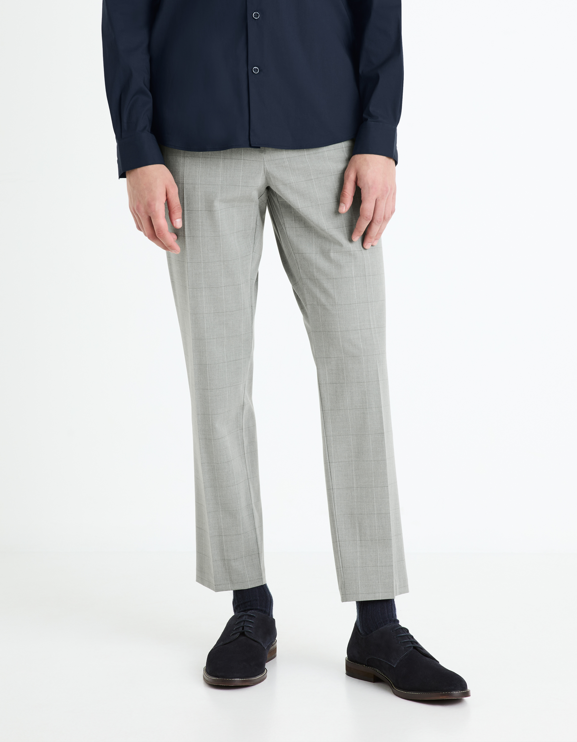 Pantaloni casual pentru barbati Celio - gri deschis