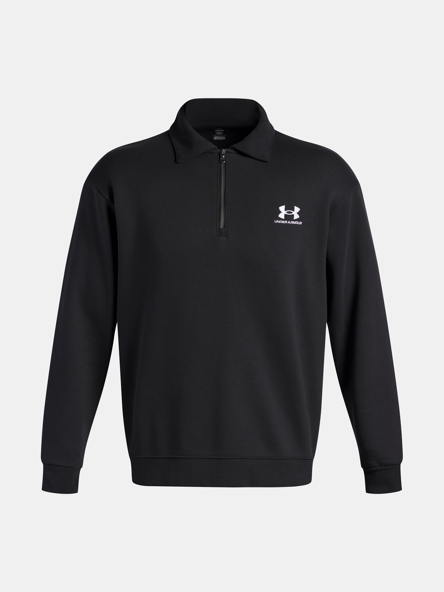 Men&#039;s Under Armour UA Icon Flc Collar 1/4 Zip-BLK Jacket - Mens
