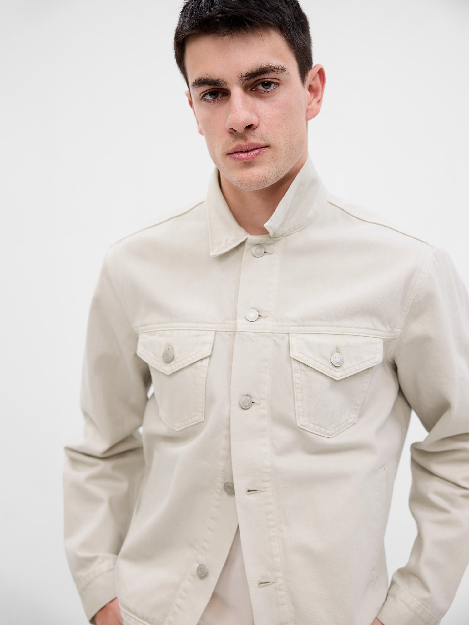 Jachete subtire pentru barbati GAP - gri deschis