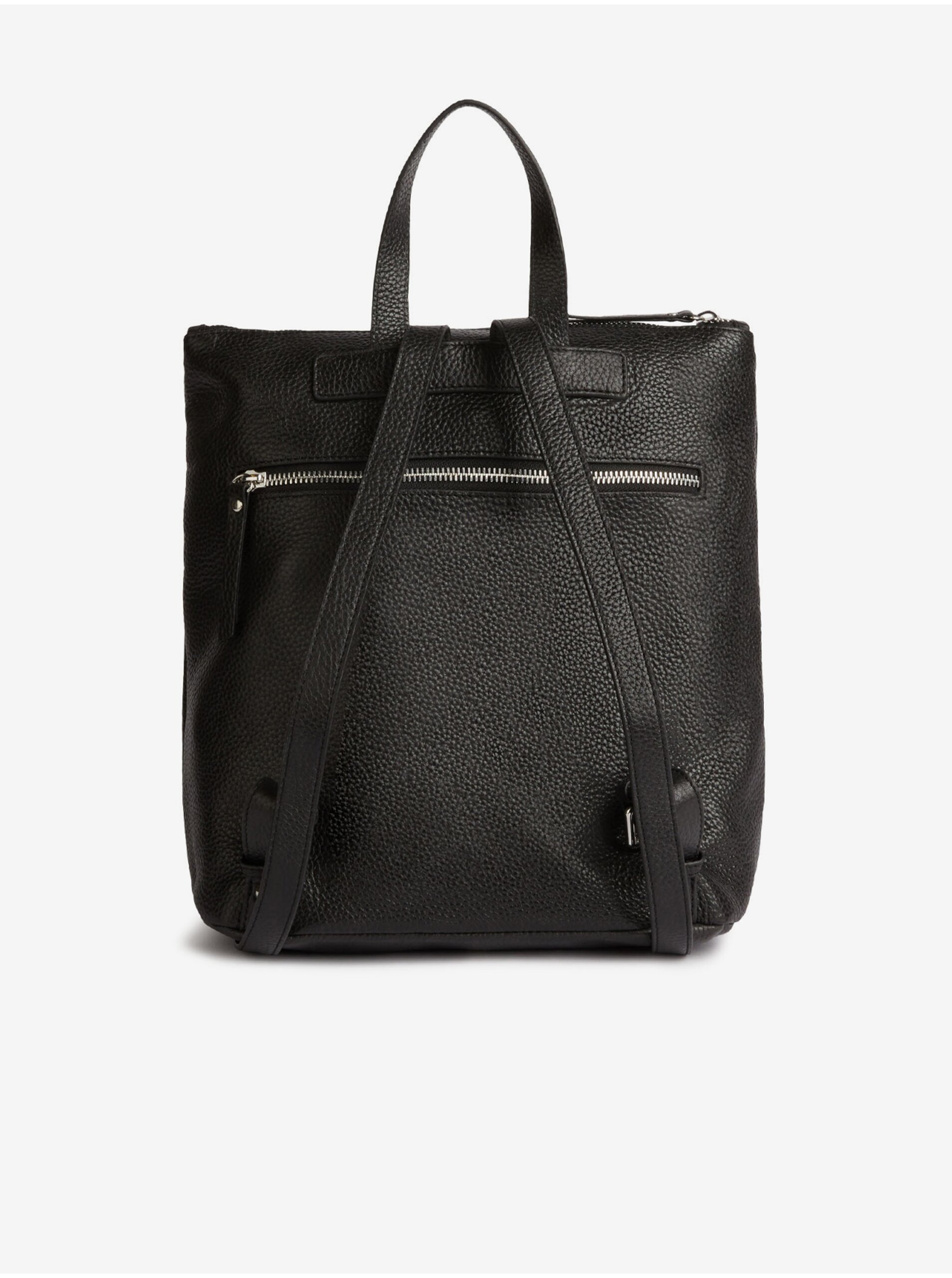 Black Women&#039;s Leather Backpack Geox Borsa - Women