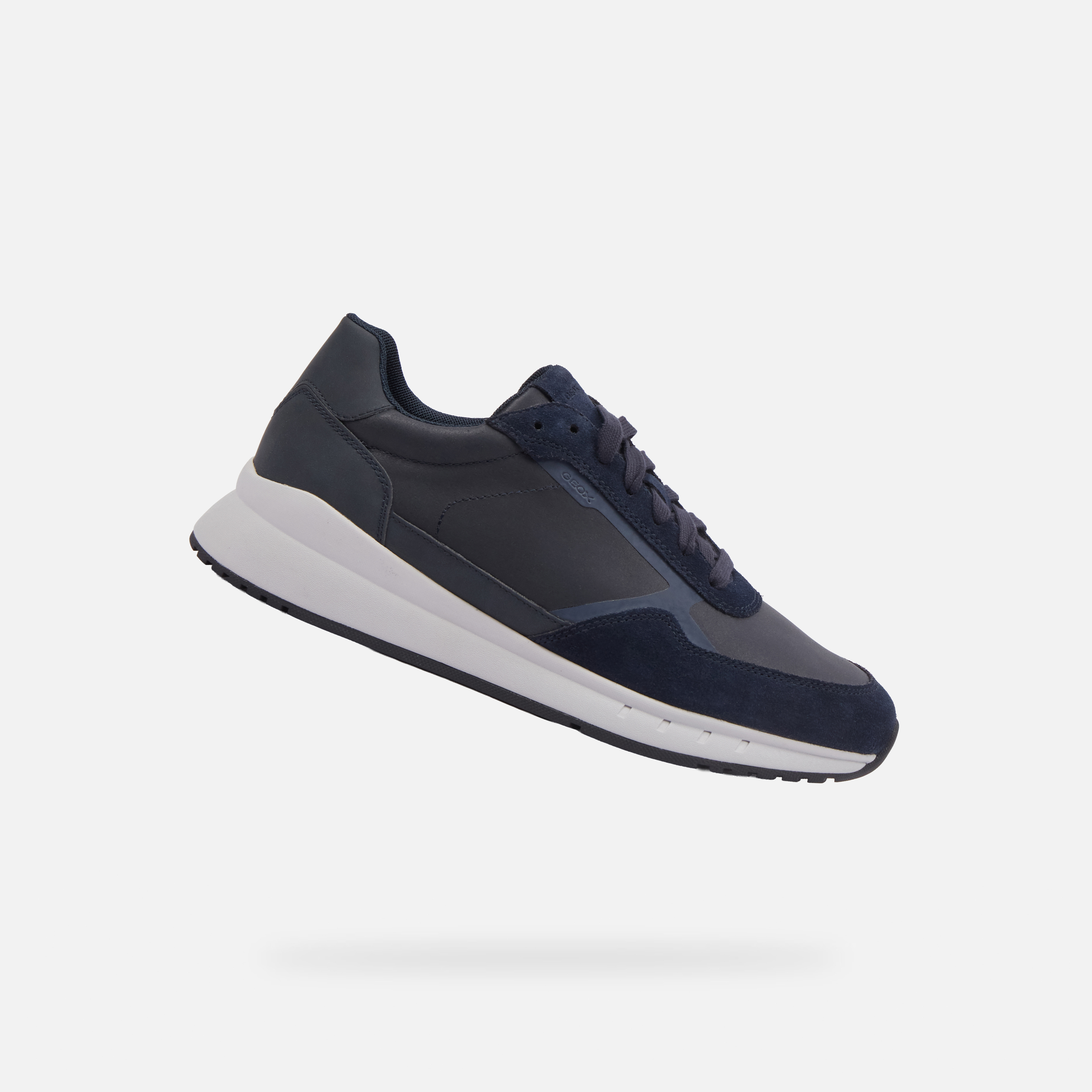 Grey mens sneakers Geox Branthon - Mens