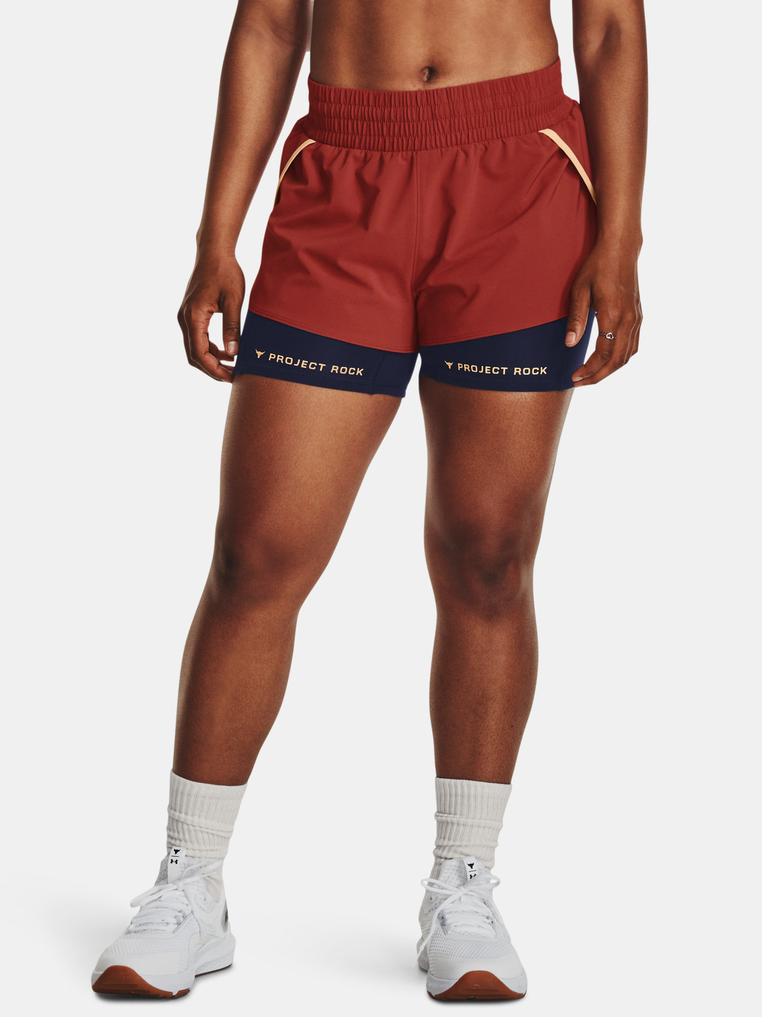 Under Armour Kraťasy Pjt Rck Flex Short-RED - Dámské