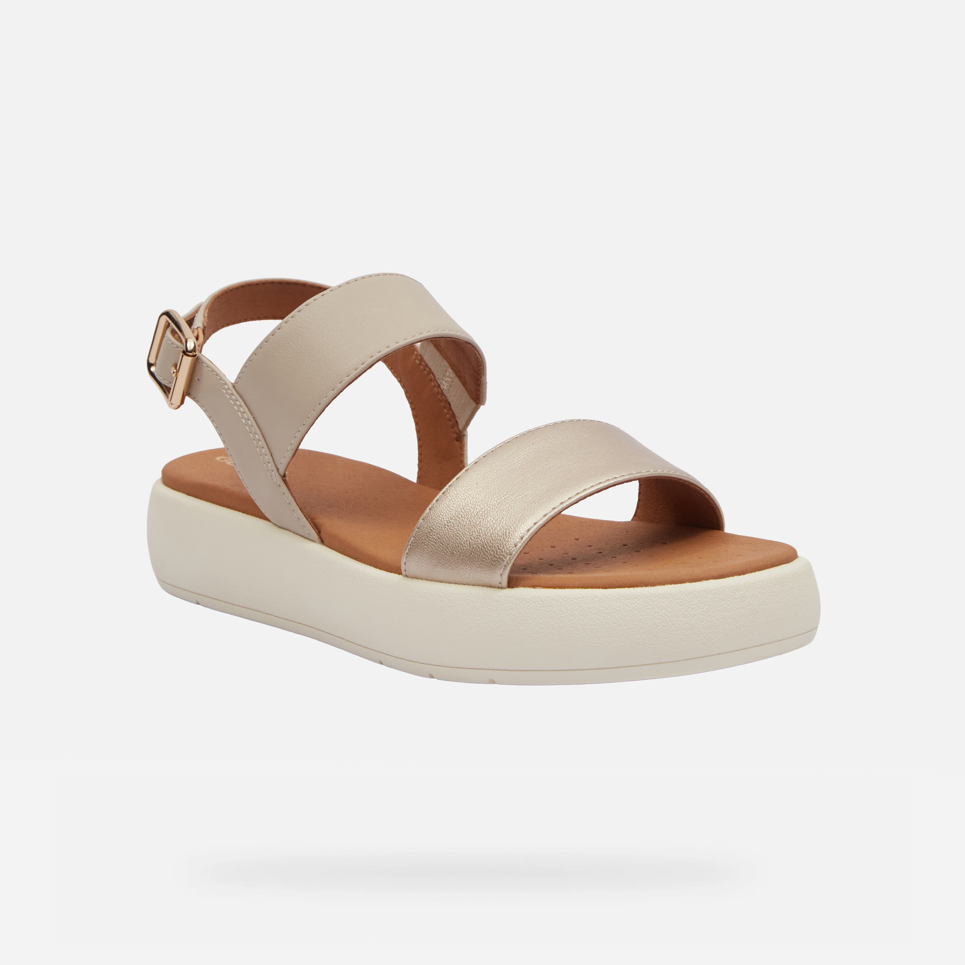 Beige women&#039;s sandals Geox Camalei - Women&#039;s