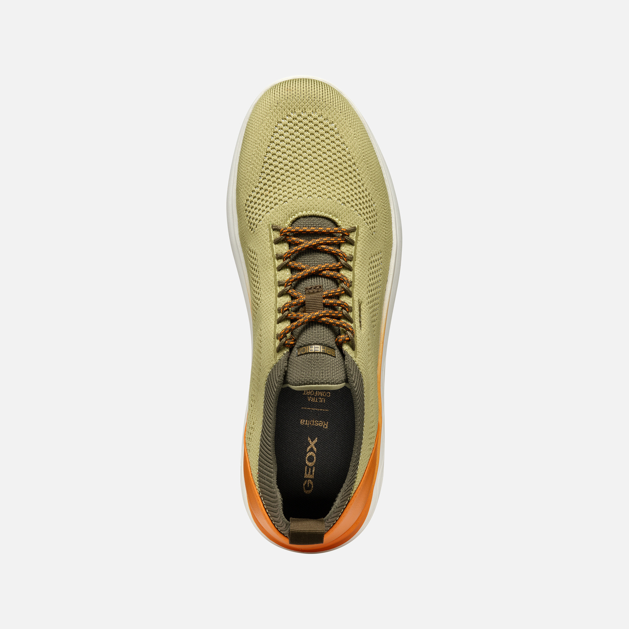 Light green men's sneakers Geox Spherica - Men's