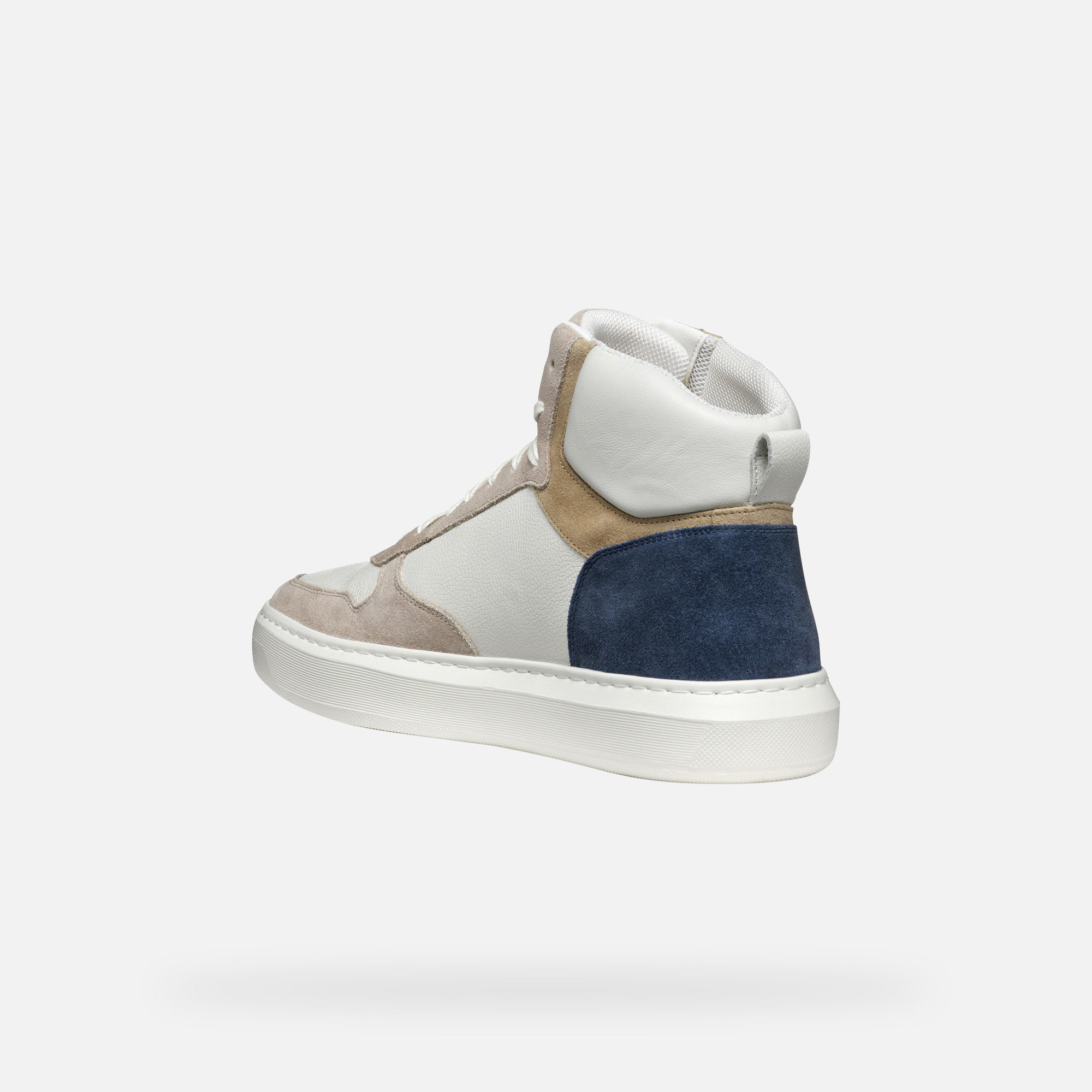 White men's sneakers Geox Deiven - Men's