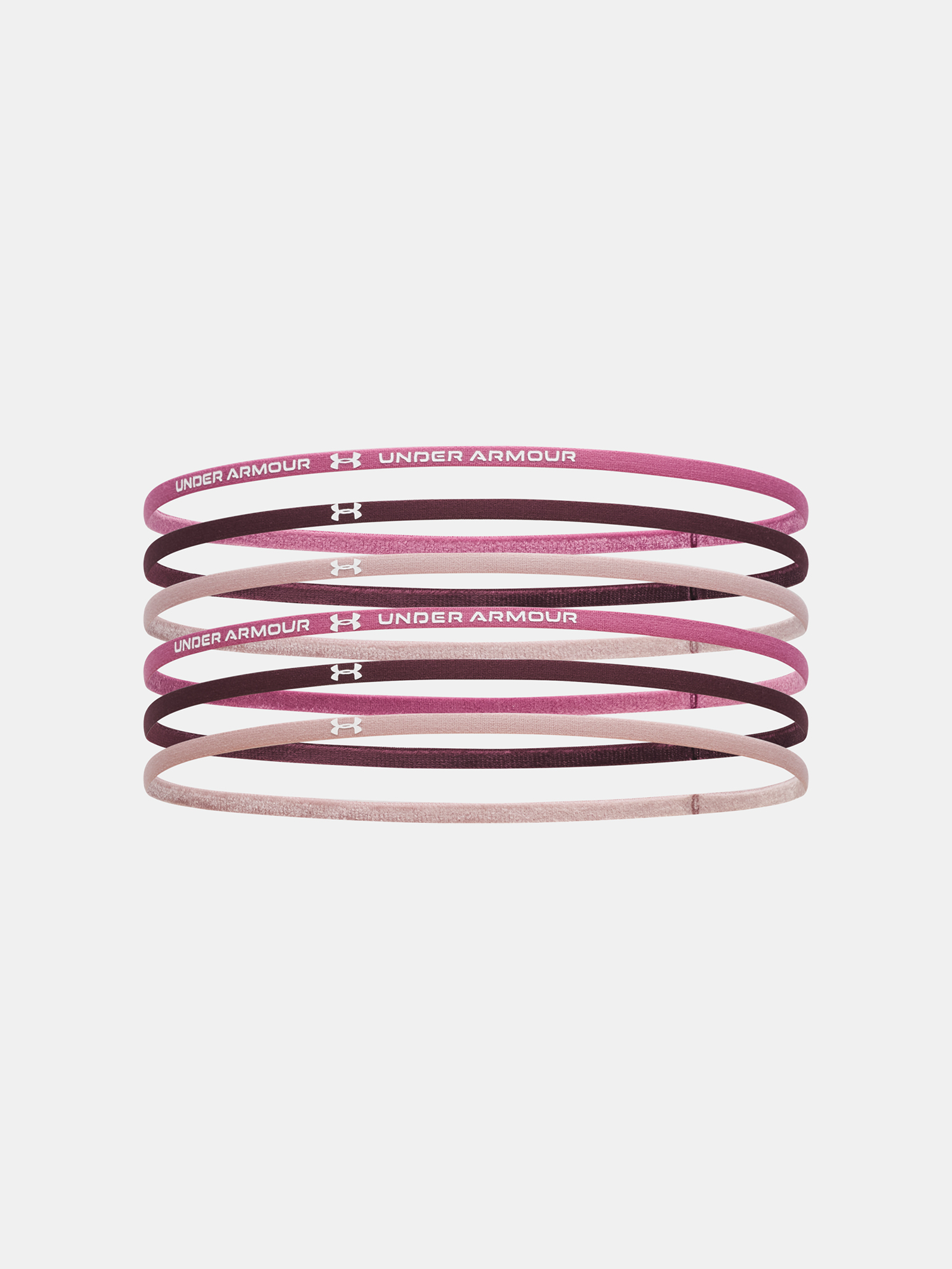 Girls' rubber bands Under Armour G Mini Elastic 6PK-RED - Girls