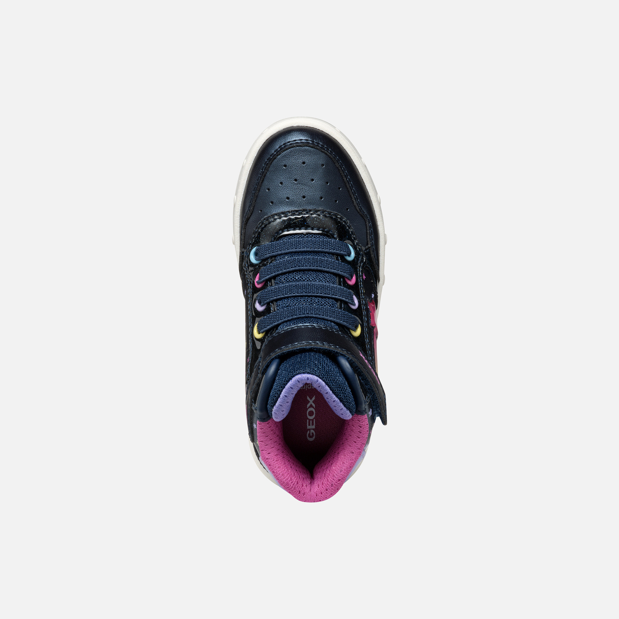 Dark Blue Girls Geox Skylin Sneakers - Girls