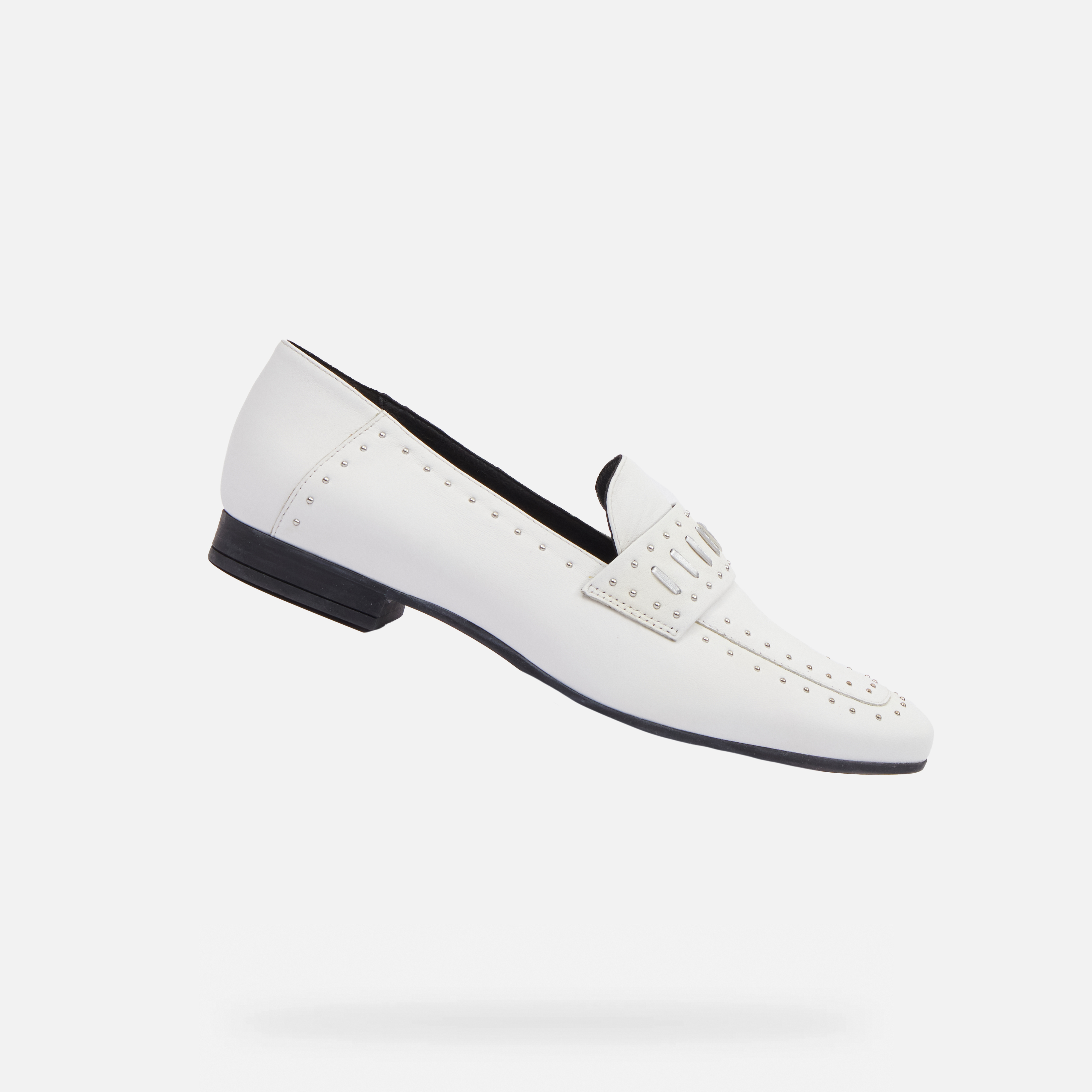 White womens moccasins Geox Marlyna - Womens