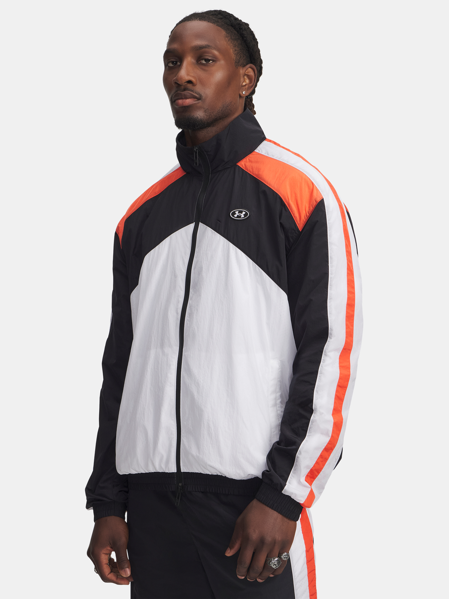 Men&#039;s Under Armour UA Icon Wvn Track Jkt-WHT Jacket - Mens