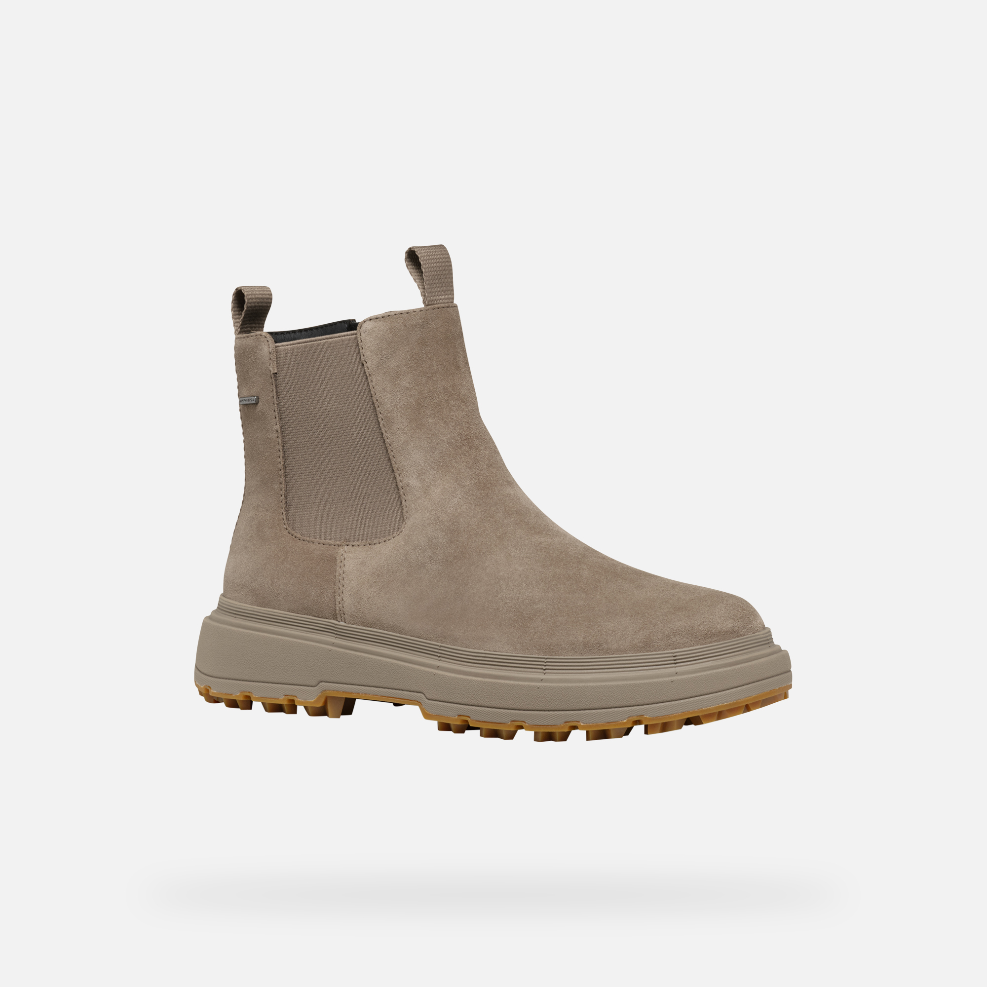 Beige women's ankle boots Geox Lamidie + Grip Abx - Women's