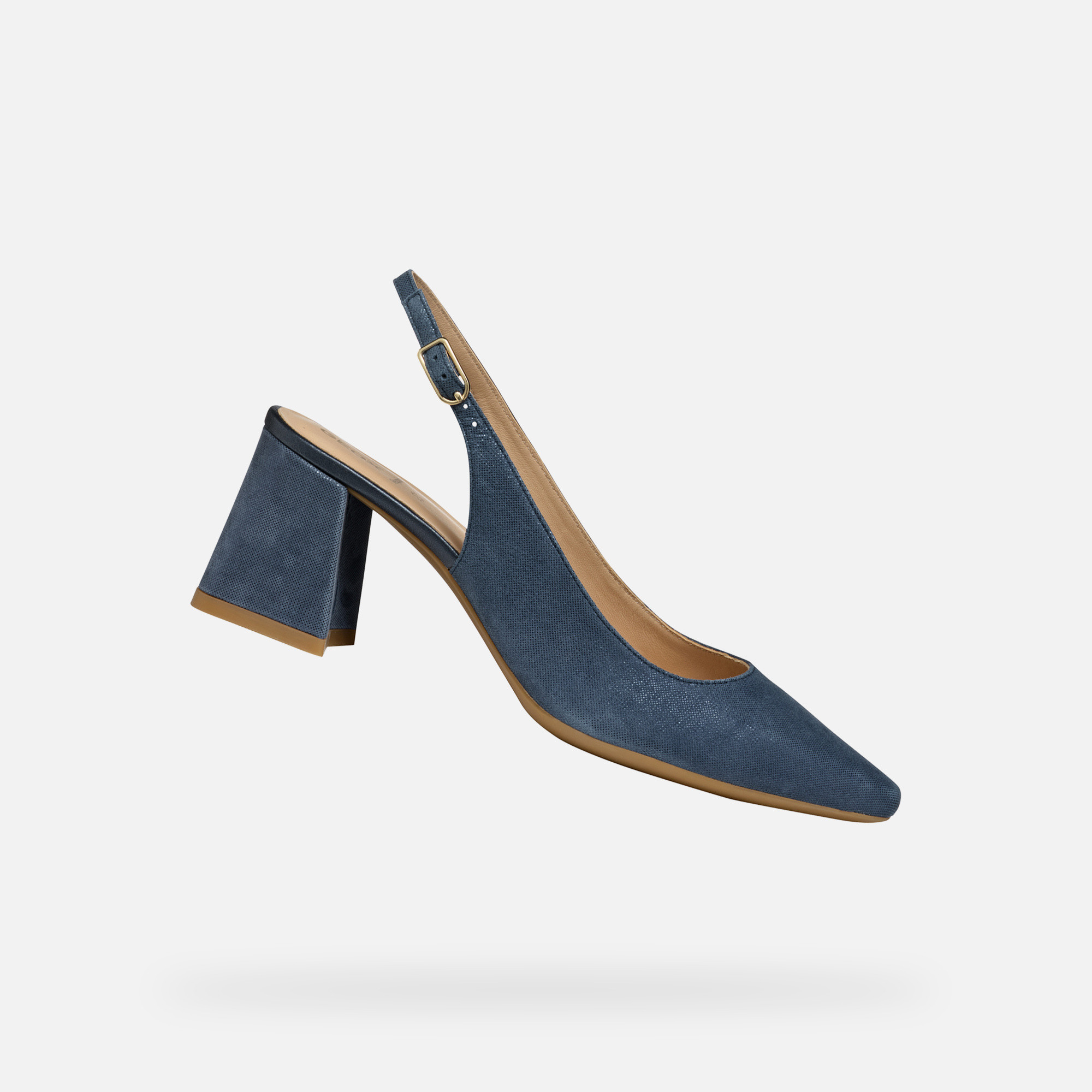 Тъмносини дамски сандали Geox Giselda