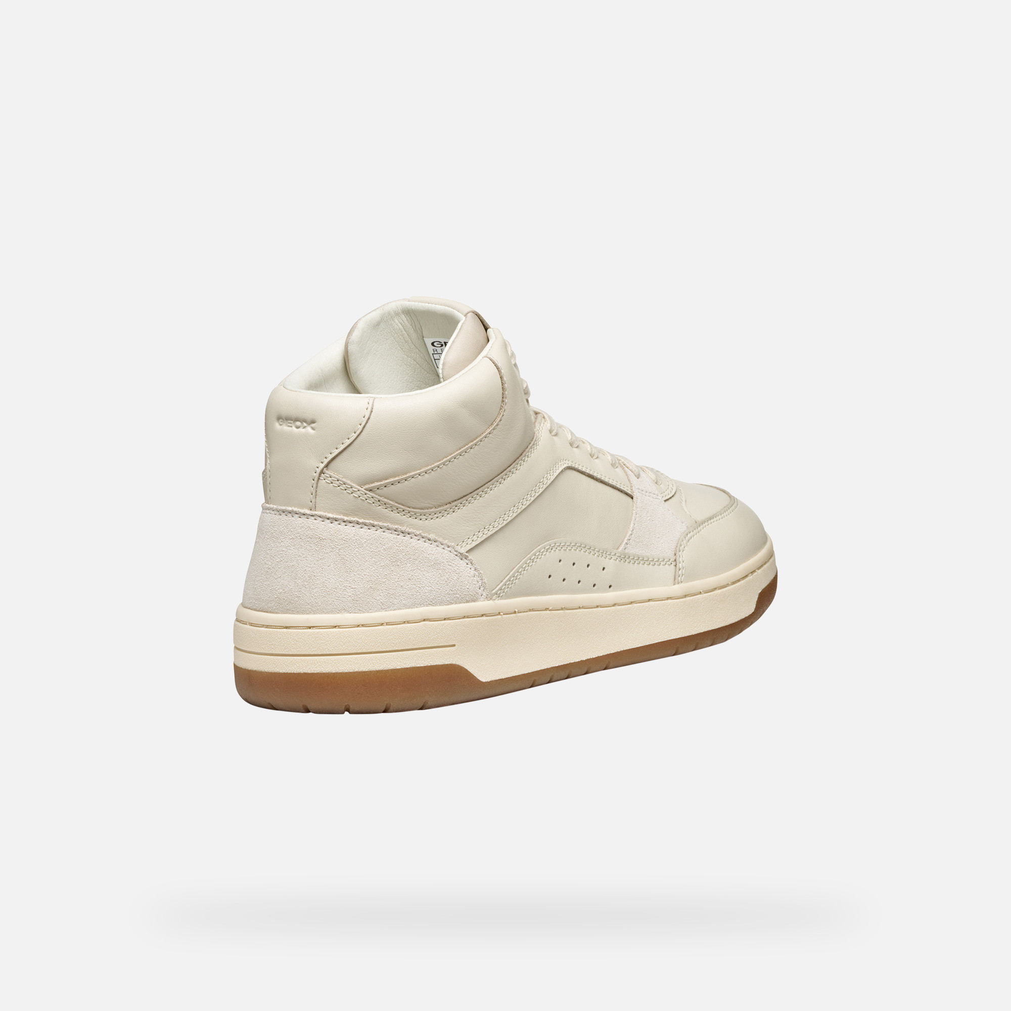 Cream men's sneakers Geox Sedral Court - Men's