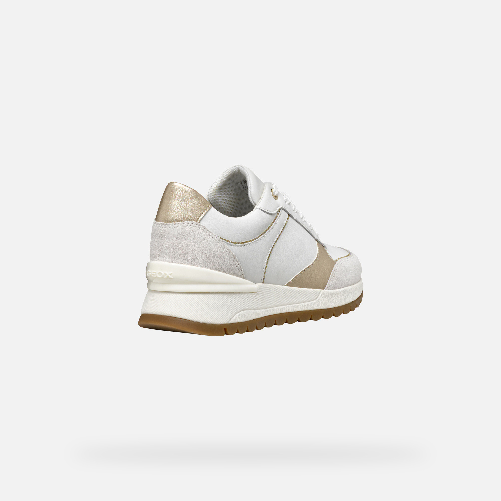 White women's sneakers Geox Desya - Women's