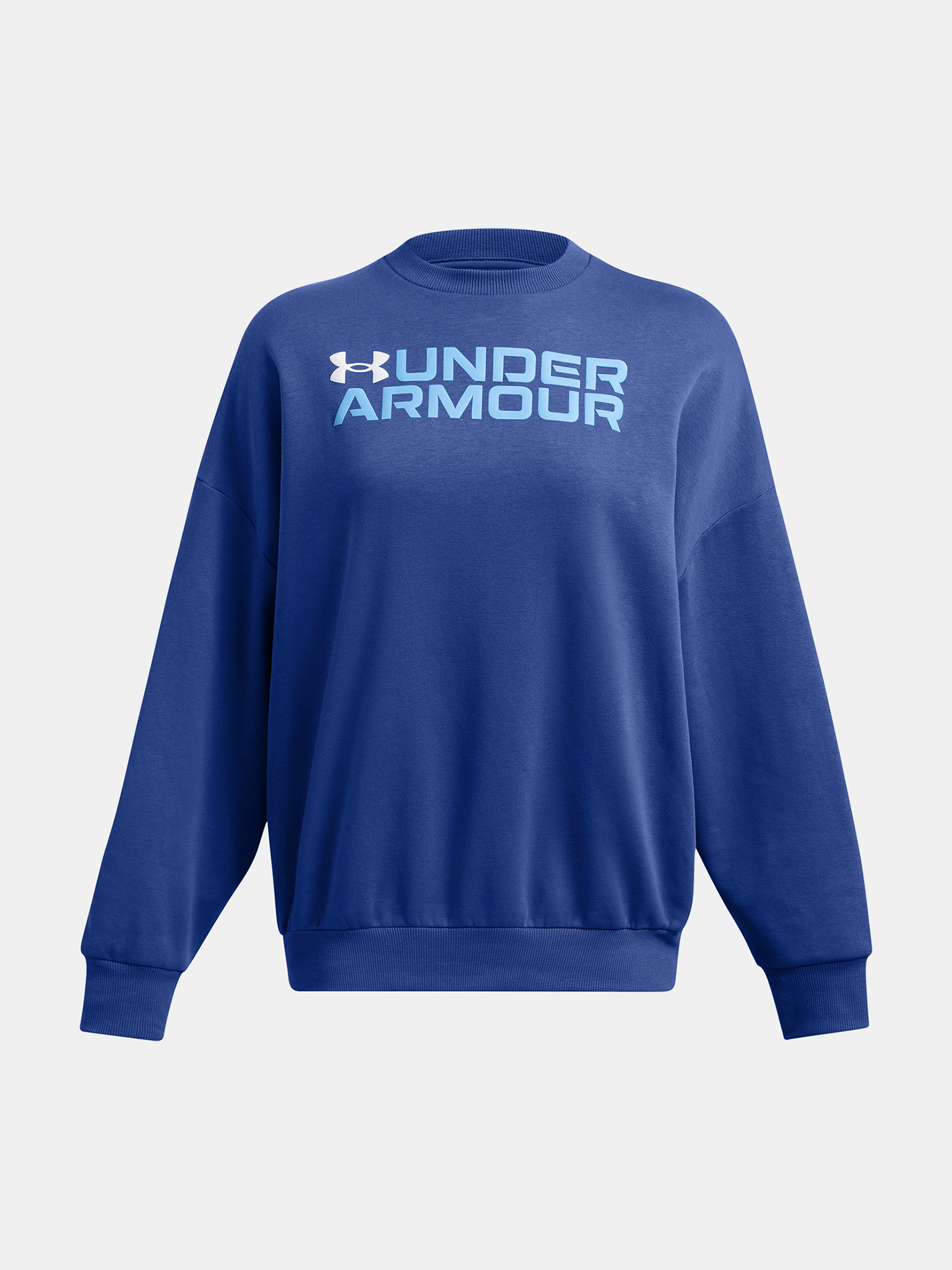 Women&#039;s sweatshirt Under Armour Rival Fleece WordmarkOS Crew-BLU - Women&#039;s