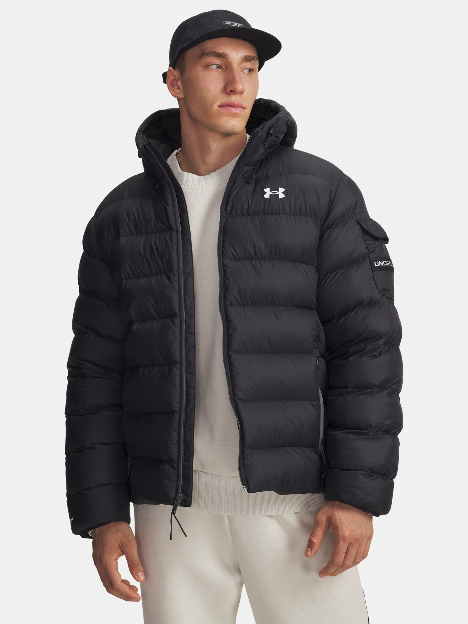 Men&#039;s Under Armour UA Sportswear Puff Jacket Jkt-BLK - Mens