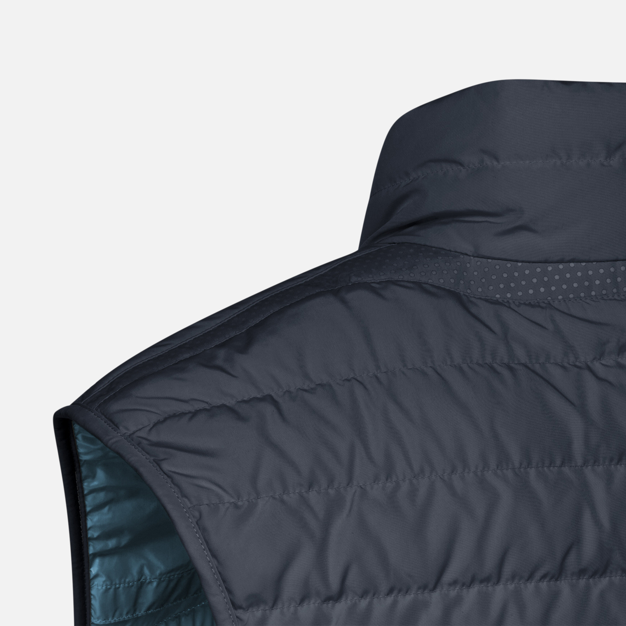 Dark Blue Men's Quilted Jacket Geox Warrens - Mens