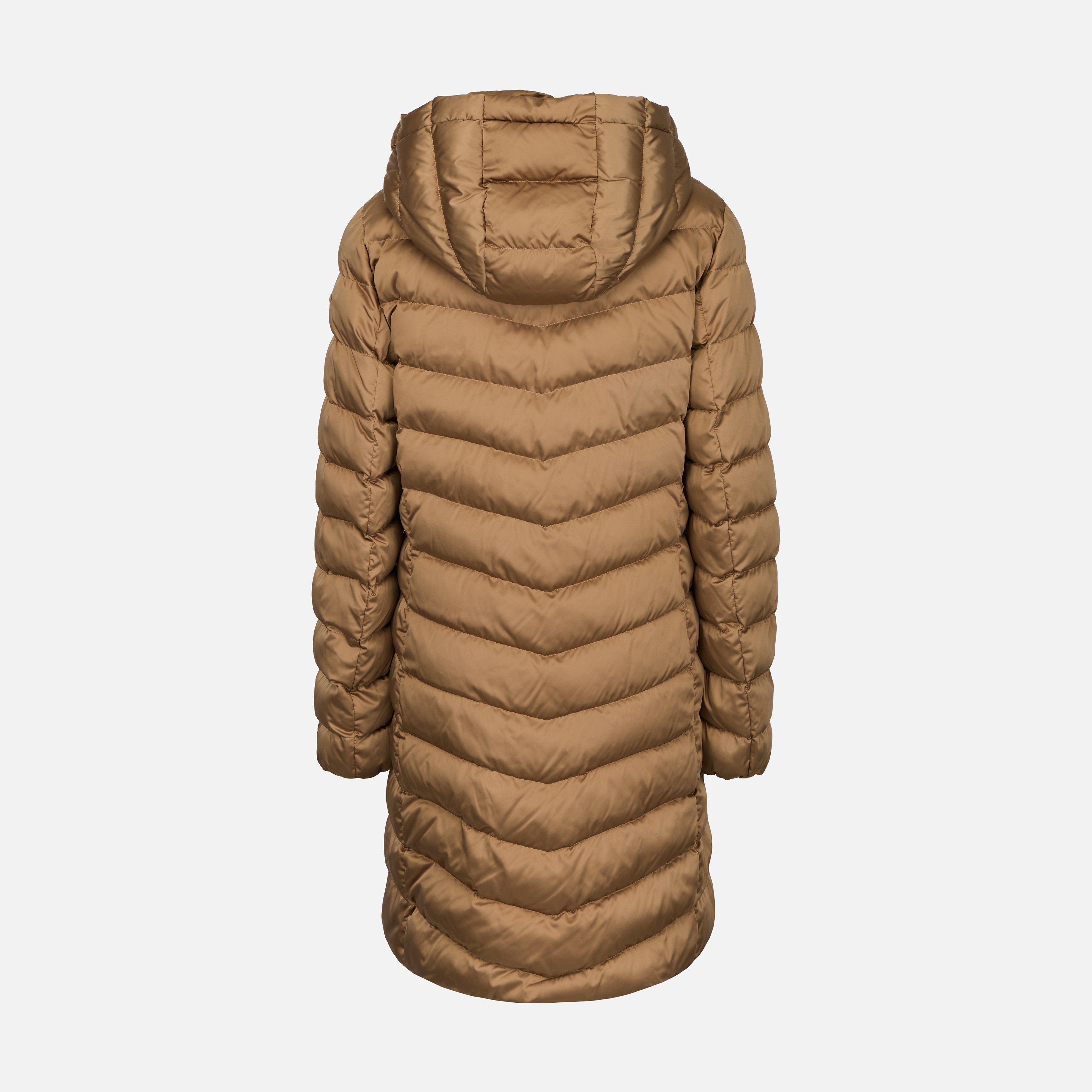 Geacă de damă maro deschis cu puf Geox Zosma