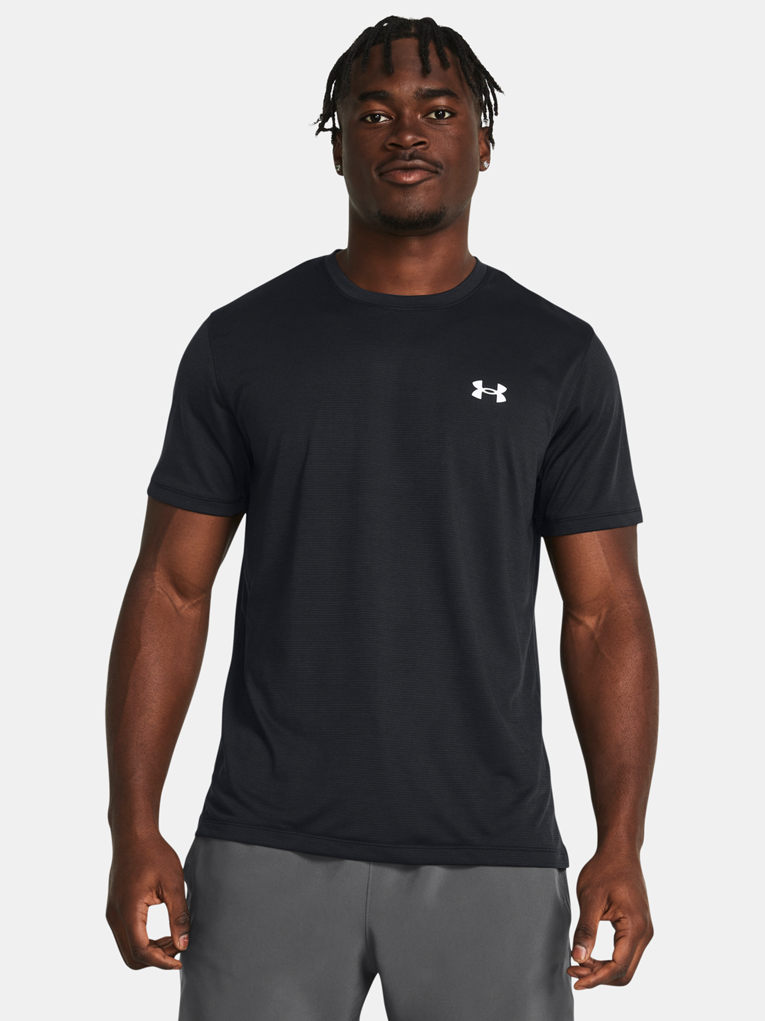 Čierne športové tričko Under Armour UA LAUNCH SHORTSLEEVE
