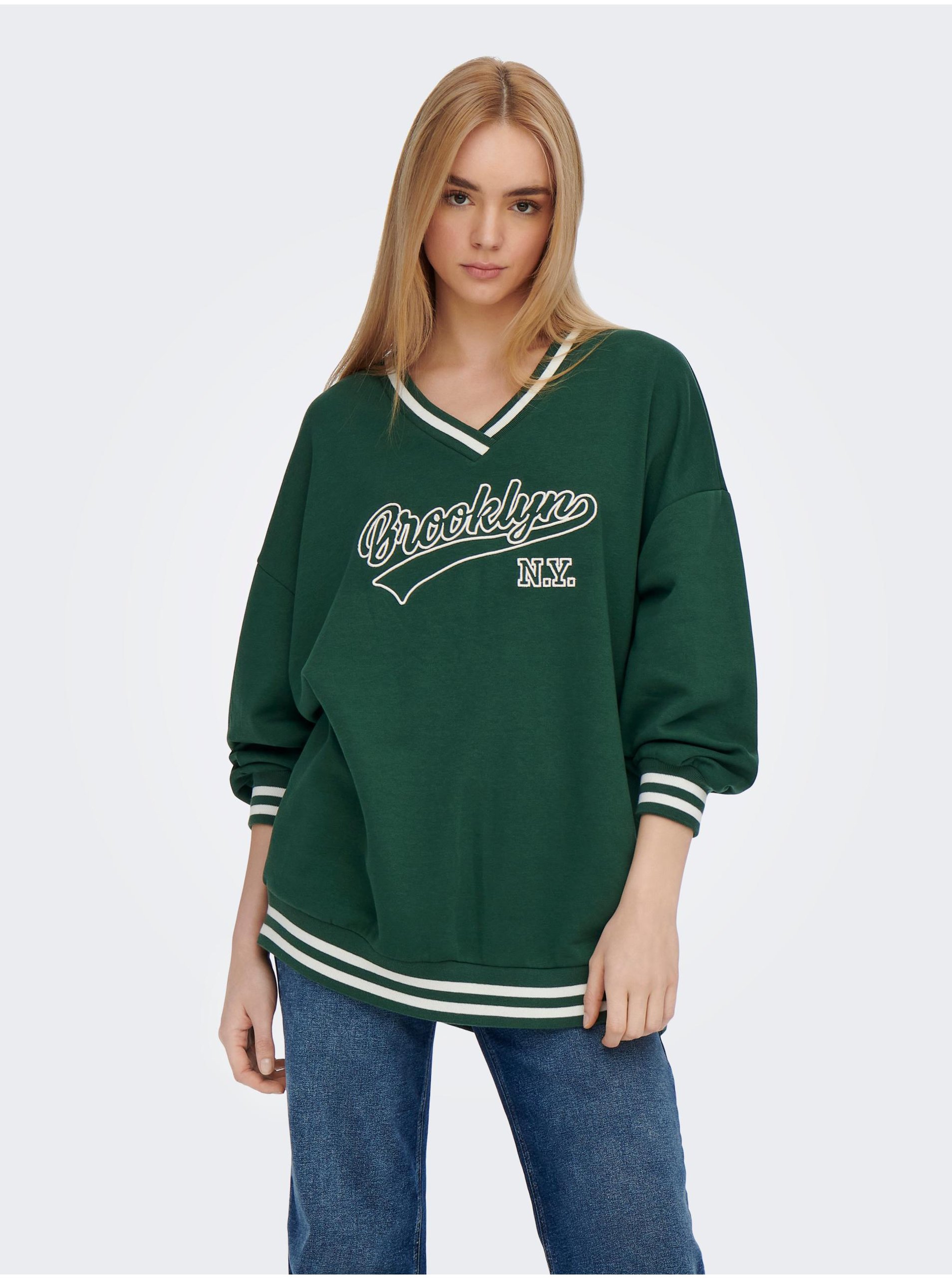 Green Oversize Sweatshirt ONLY Nia - Women