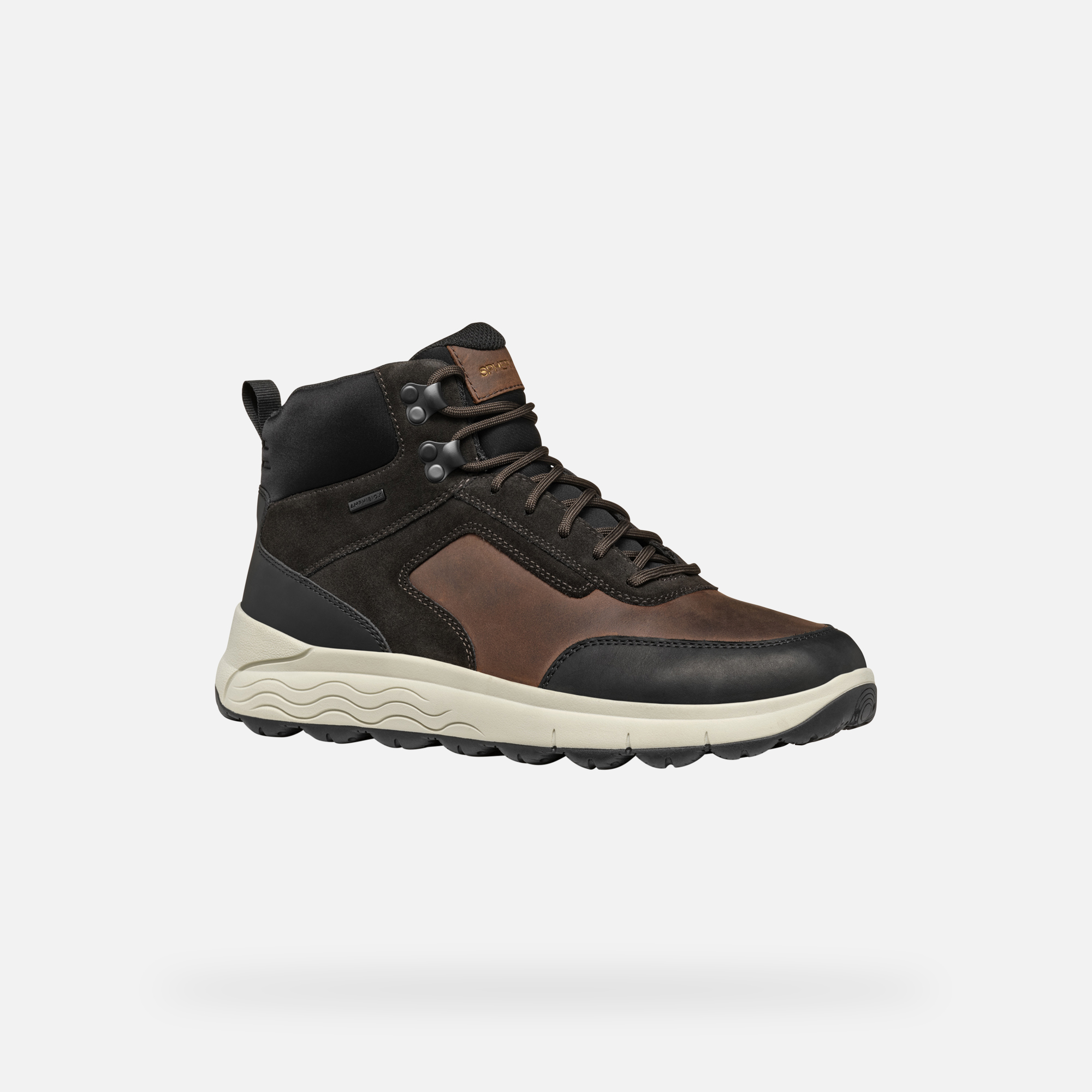 Brown men&#039;s ankle boots Geox Spherica 4X4 Abx - Men