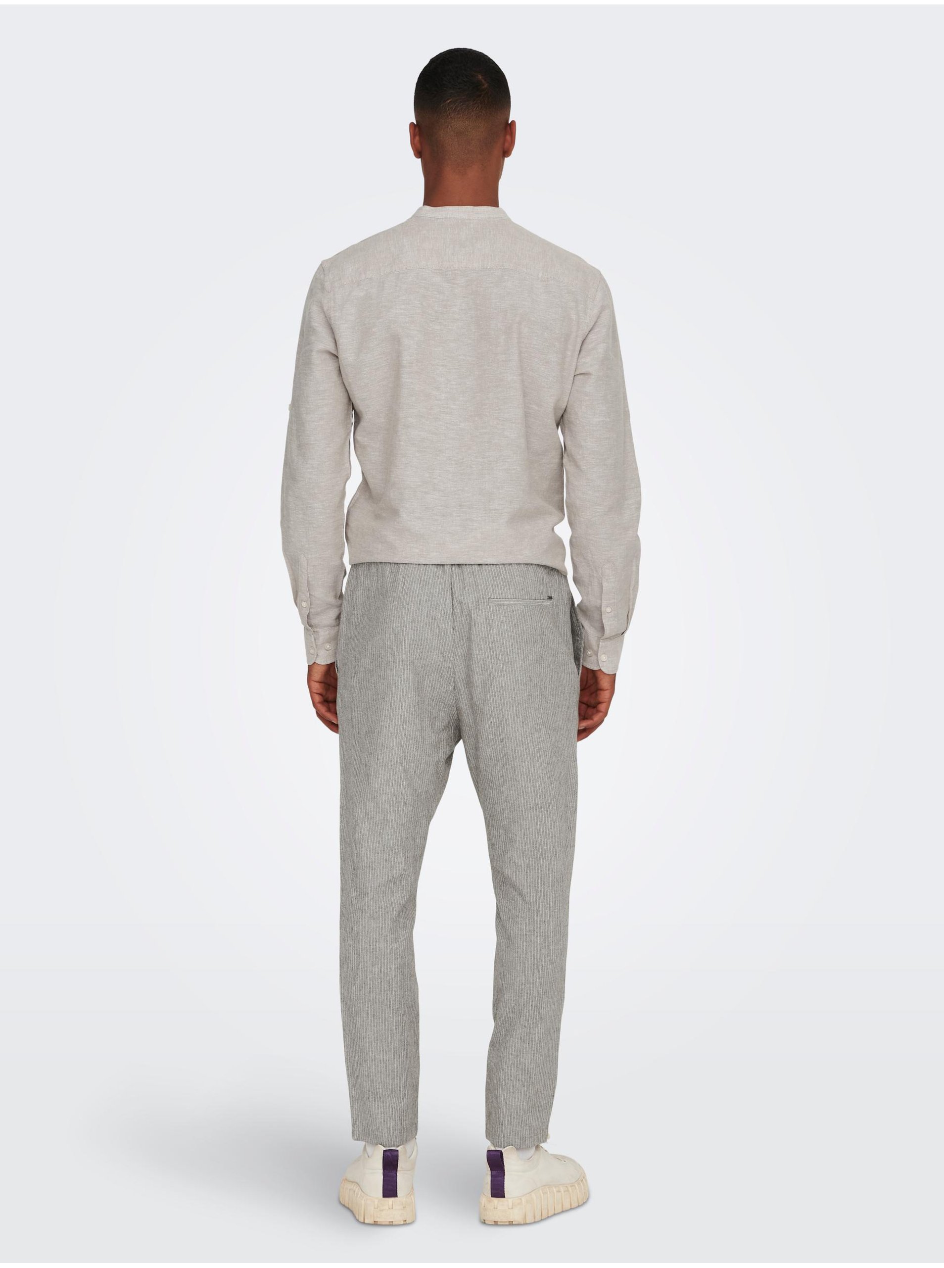 Pantaloni casual pentru barbati ONLY &amp; SONS - gri deschis