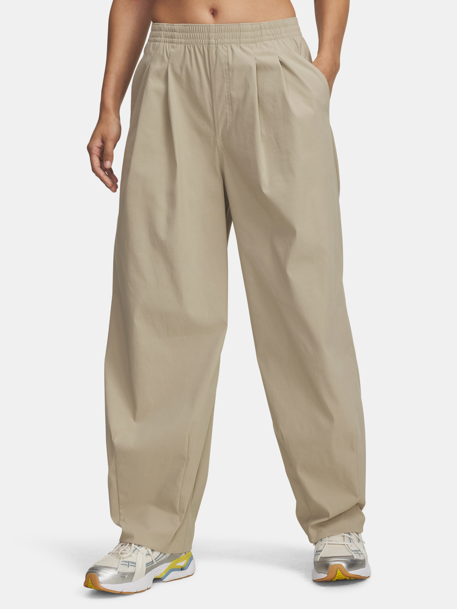 Womens Sports Pants Under Armour UA Unstoppable Wvn Pleat Pt - Womens