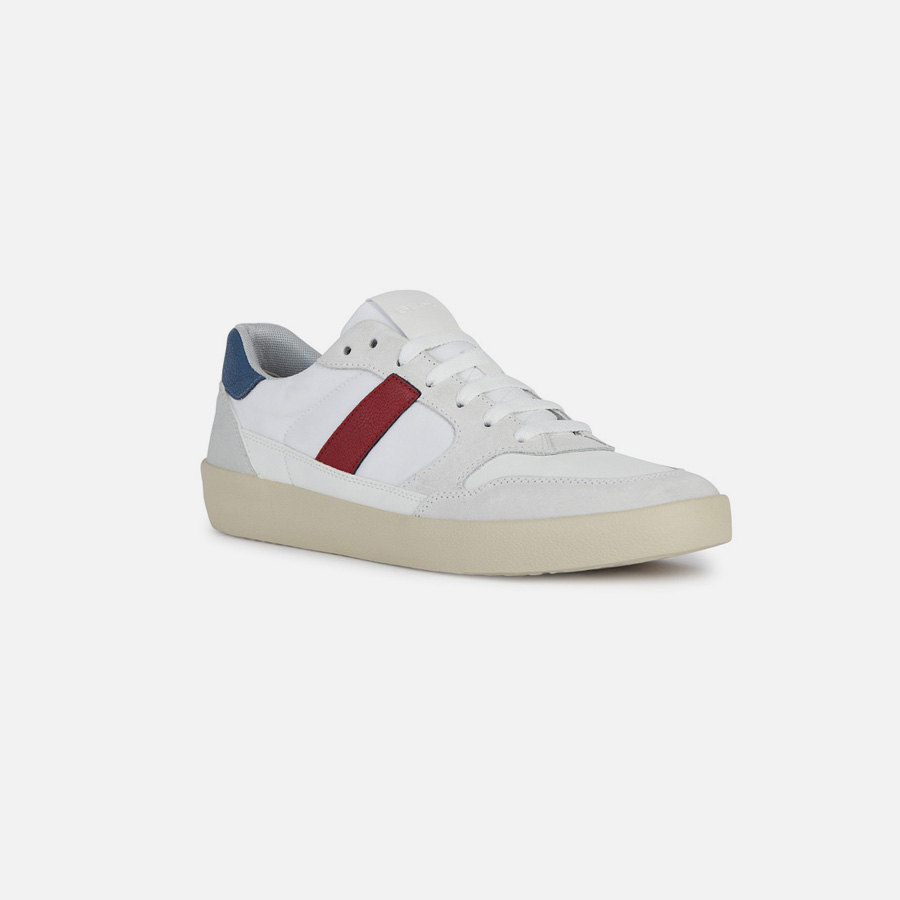 Grey-white men&#039;s sneakers Geox Affile - Men&#039;s