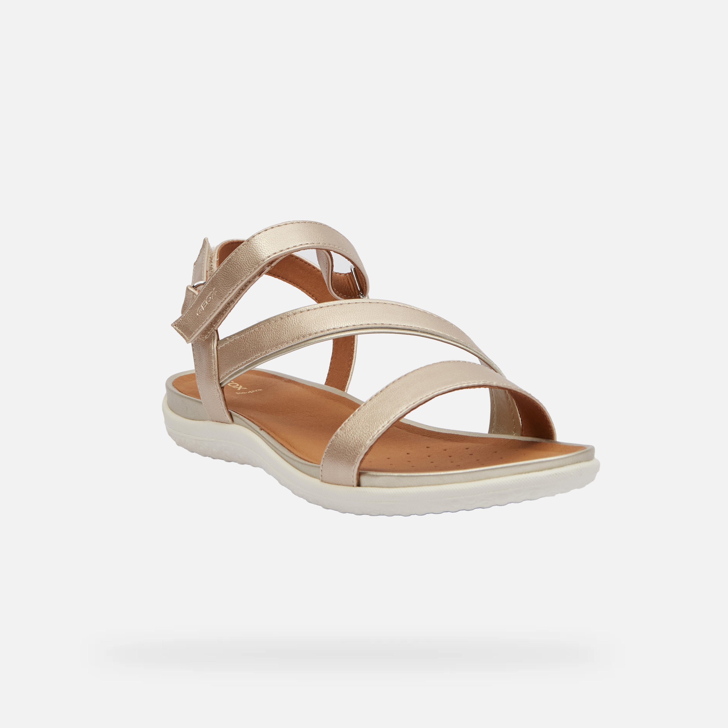 Gold women's sandals Geox Vega - Women's