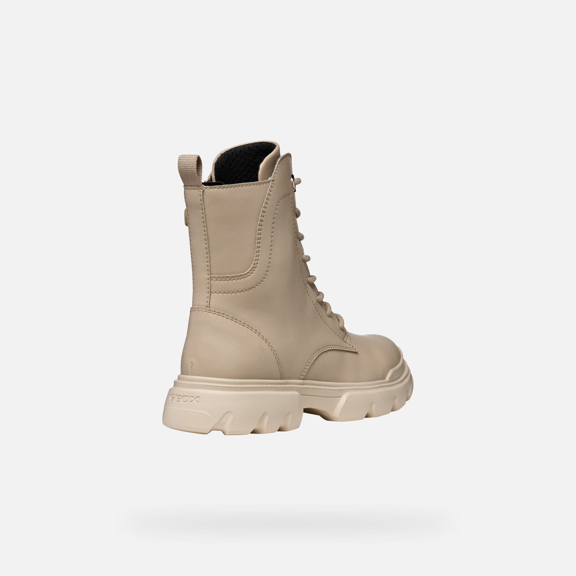 Beige Girls Ankle Boots Geox Junette - Girls