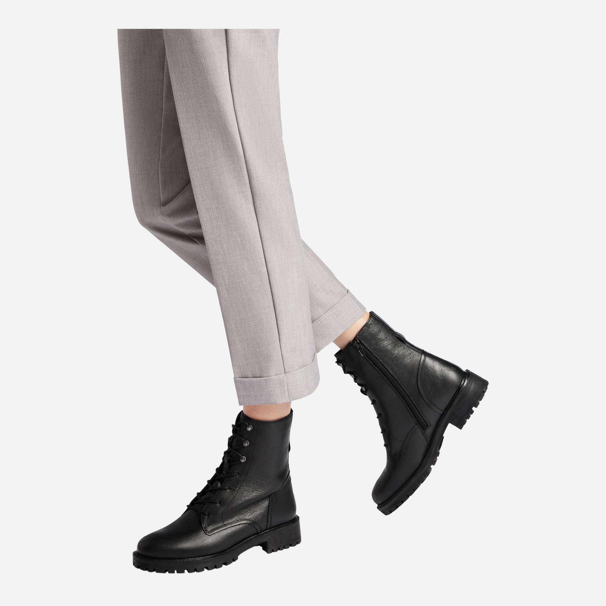 Black women's ankle boots Geox Hoara - Women's