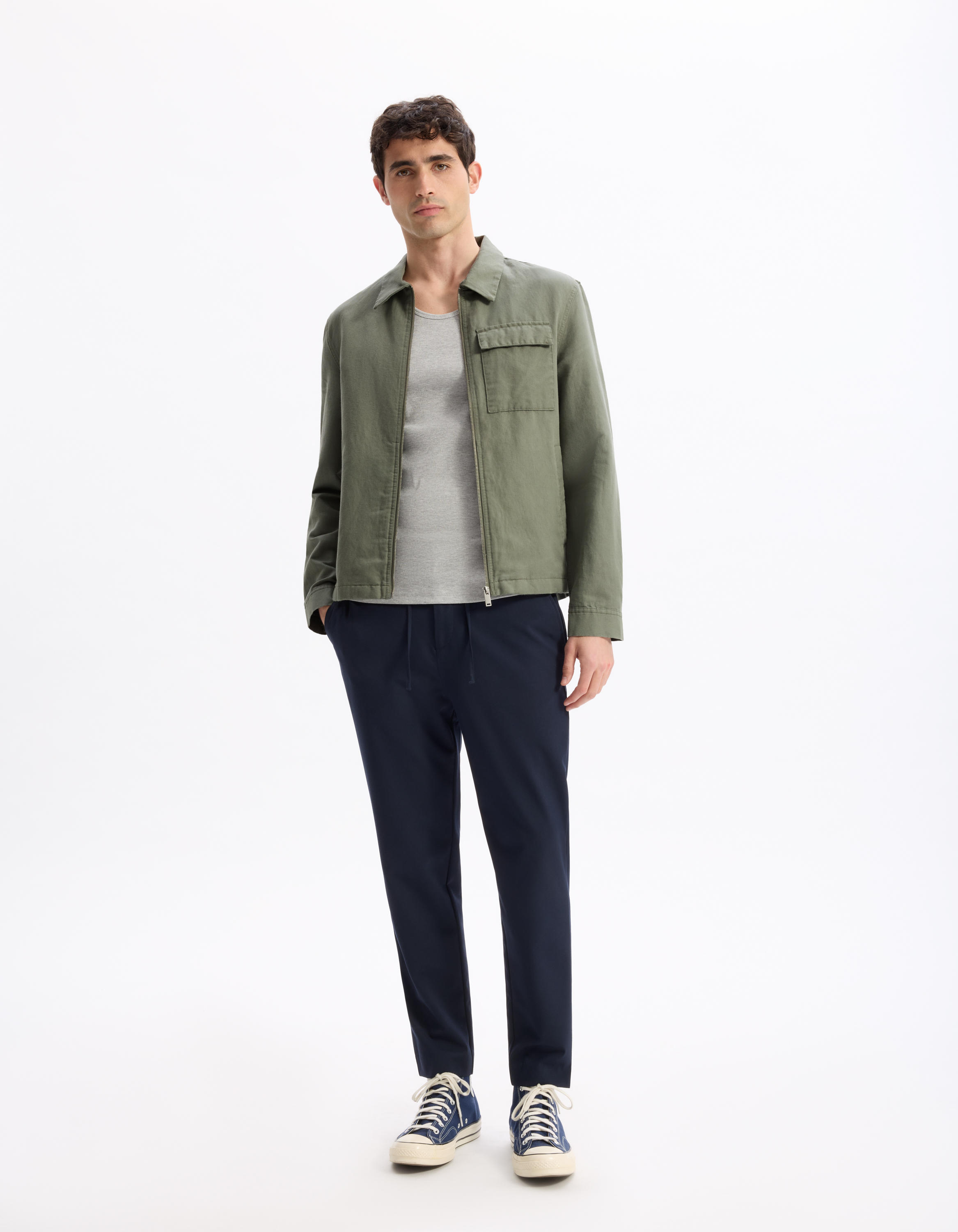 Pantaloni casual pentru barbati Celio - albastru inchis