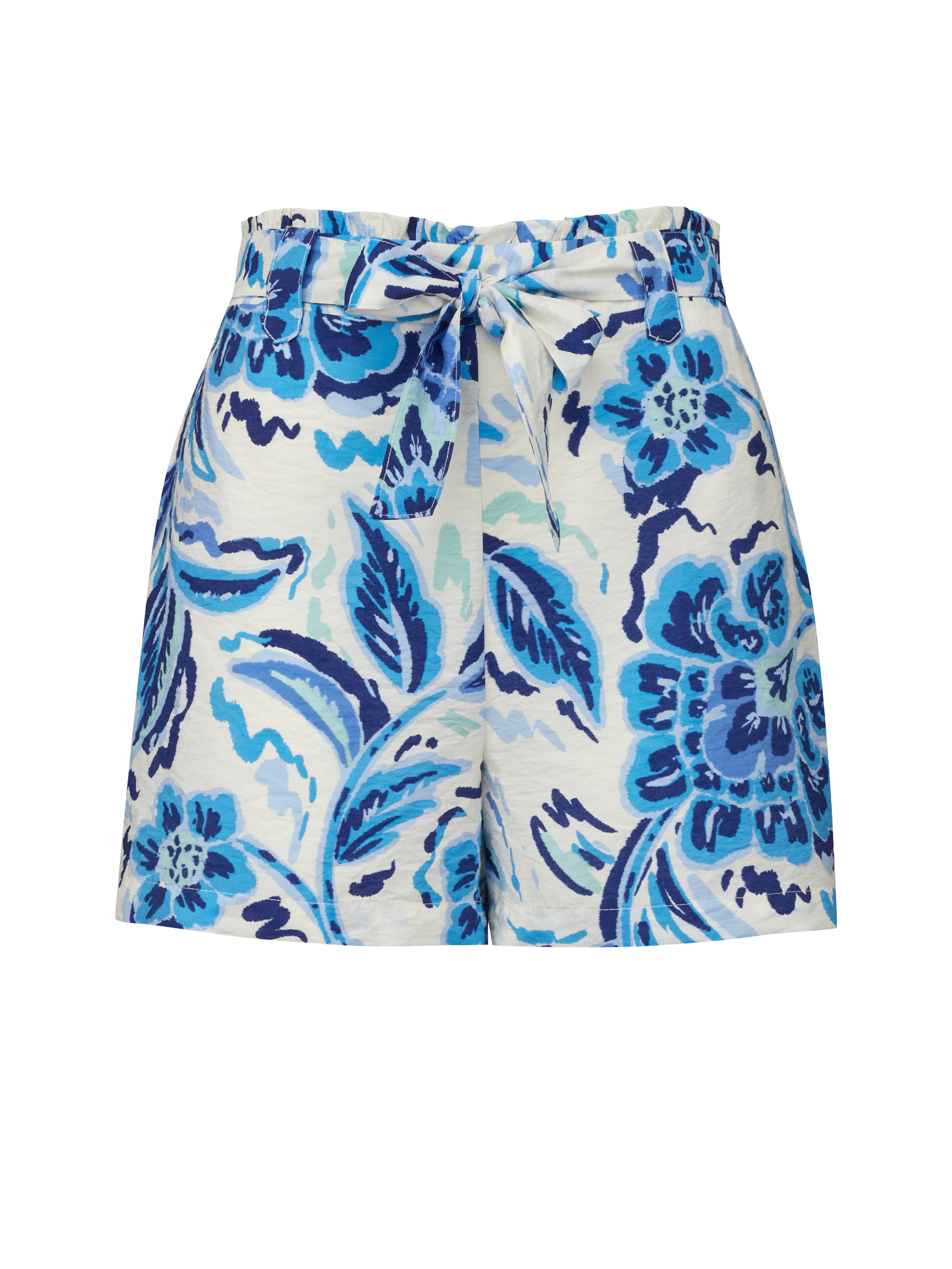 Orsay Light Blue Women&#039;s Patterned Shorts - Women&#039;s