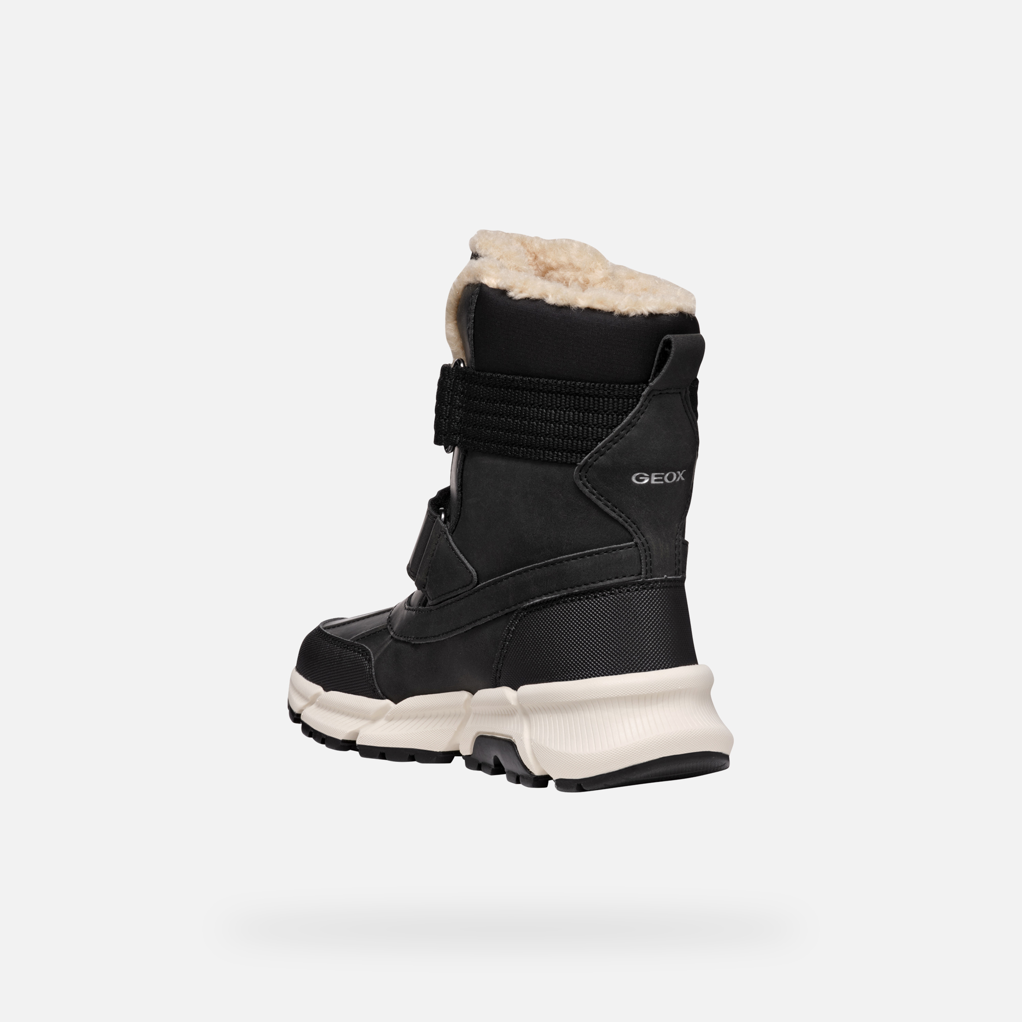 Black boys' ankle boots Geox Flexyper Plus - Boys