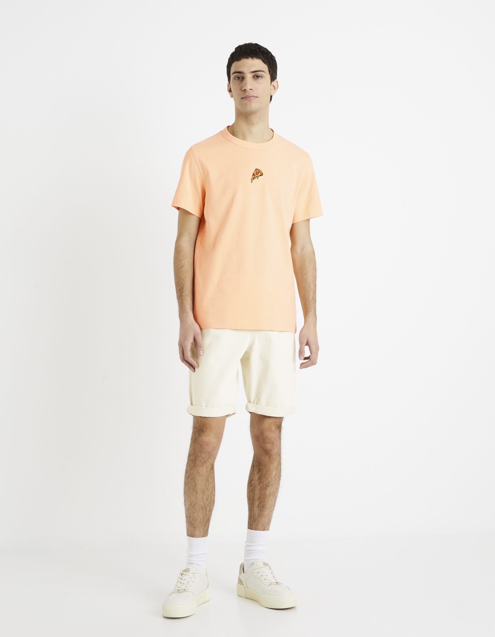 Pantaloni scurti pentru barbati Celio - crem