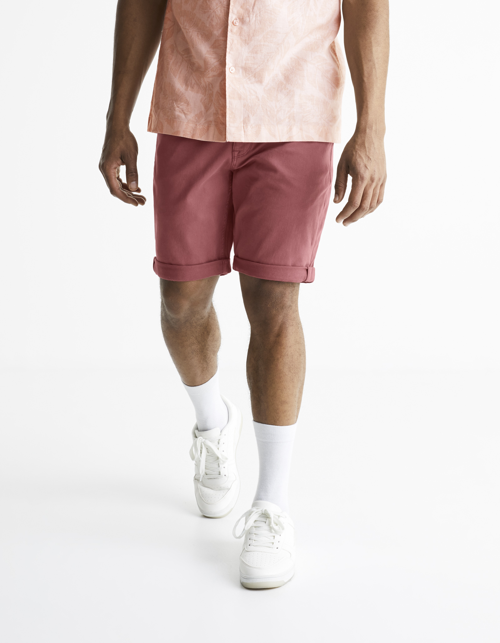 Celio Mohitobm Cotton Shorts With Elastane - Men