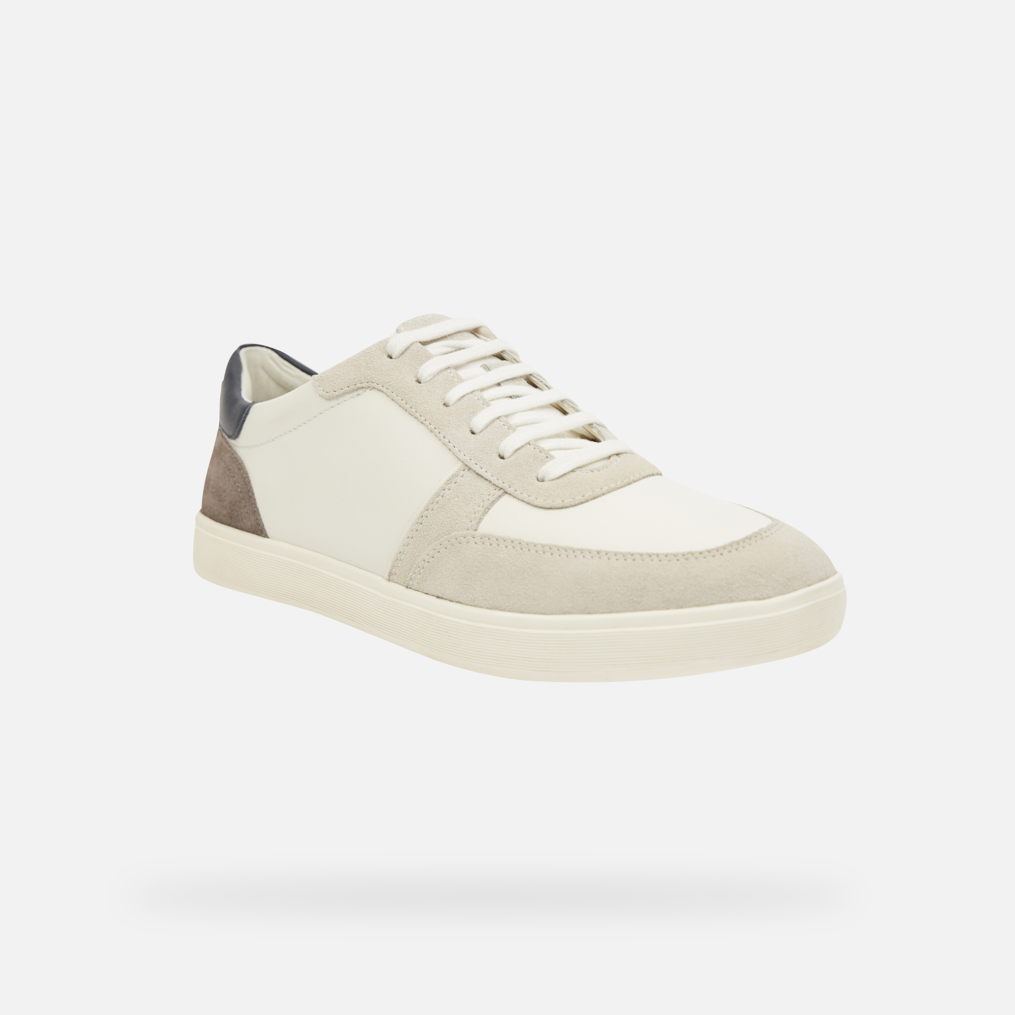 Cream men's sneakers Geox Avola - Men's