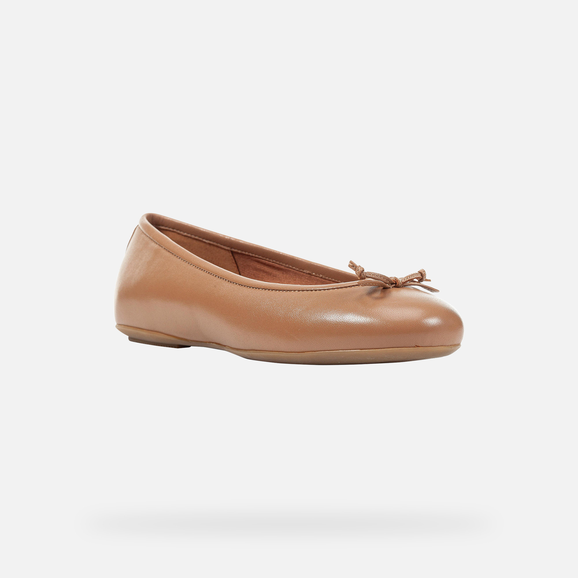 Brown women&#039;s ballet flats Geox Palmaria - Women&#039;s