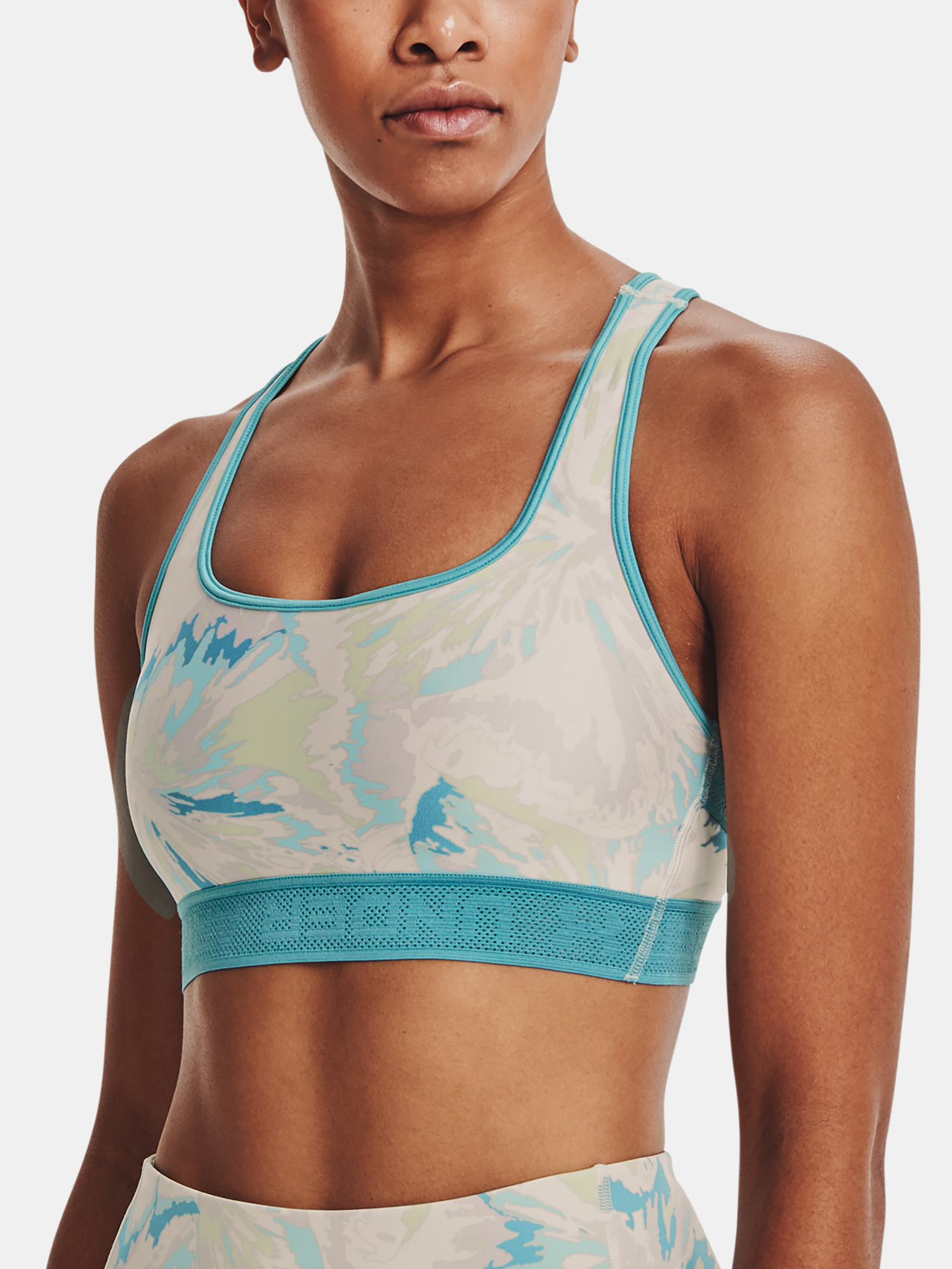 Under Armour Bra UA Crossback Mid Print-BRN - Women