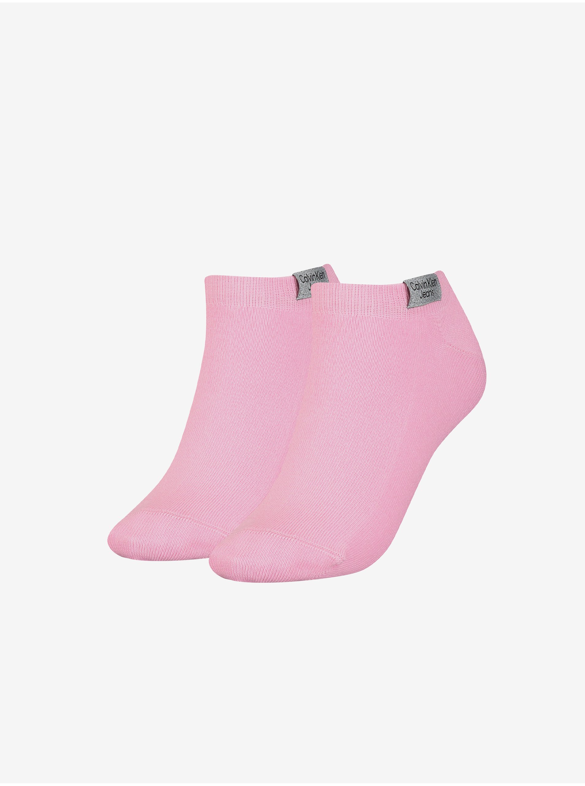 Levně Sada dvou párů dámských ponožek v růžové barvě Calvin Klein Underwea - Dámské