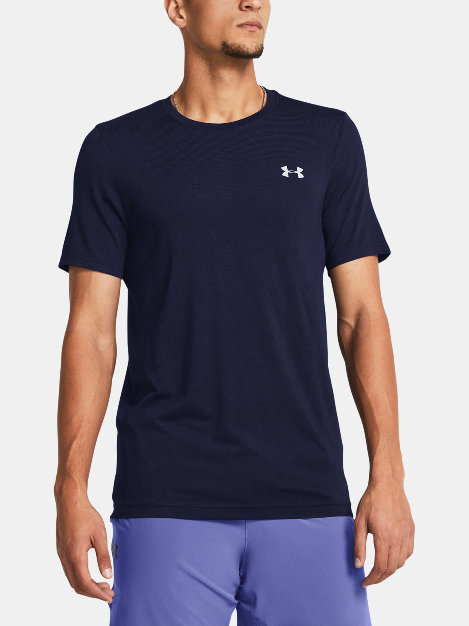 Men's T-shirt Under Armour Vanish Seamless SS-BLU - Men's