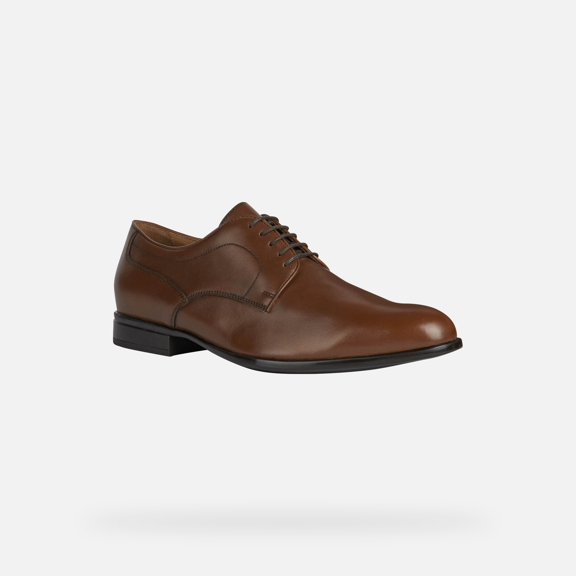 Brown men's formal shoes Geox Iacopo - Men's