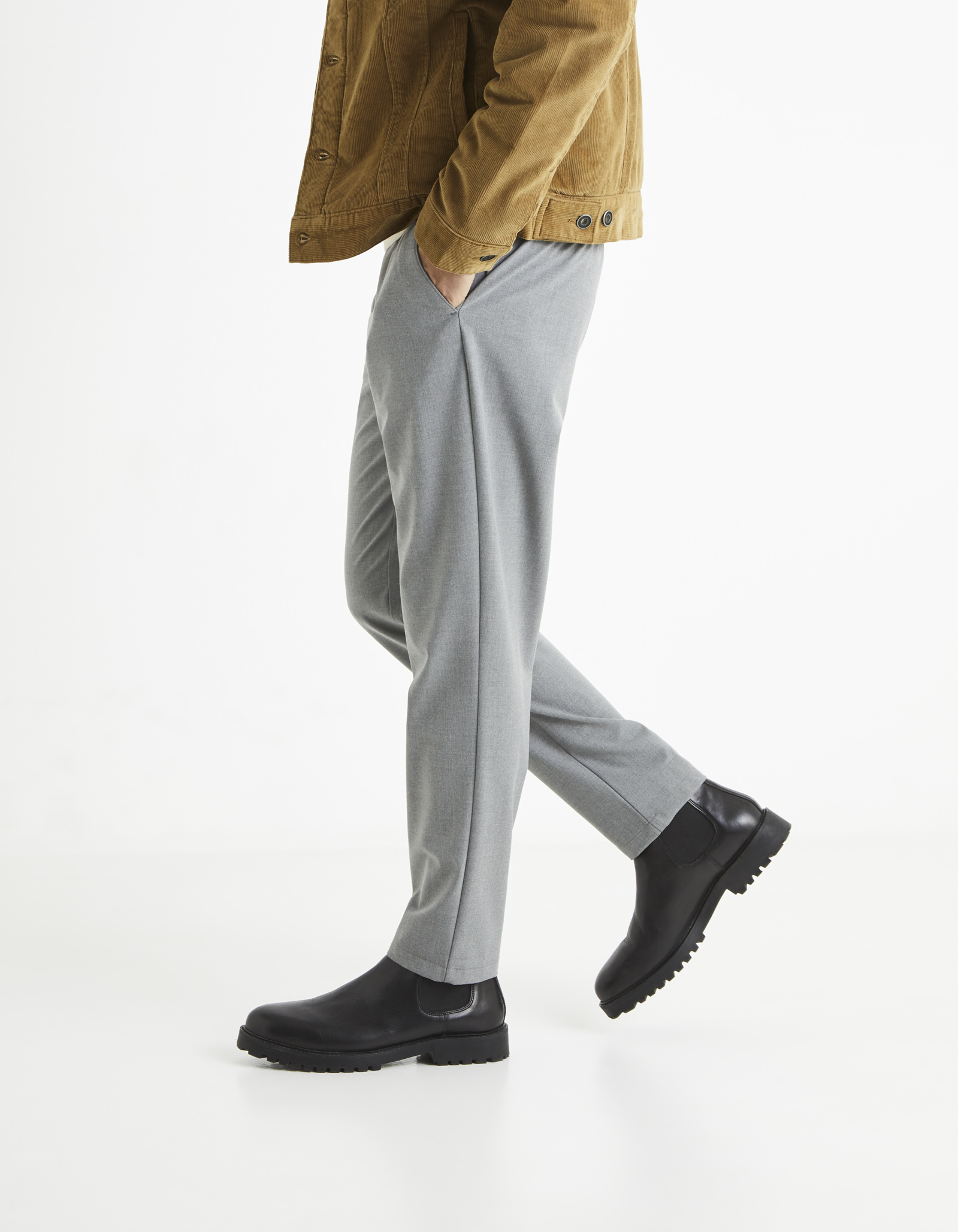 Pantaloni casual pentru barbati Celio - gri