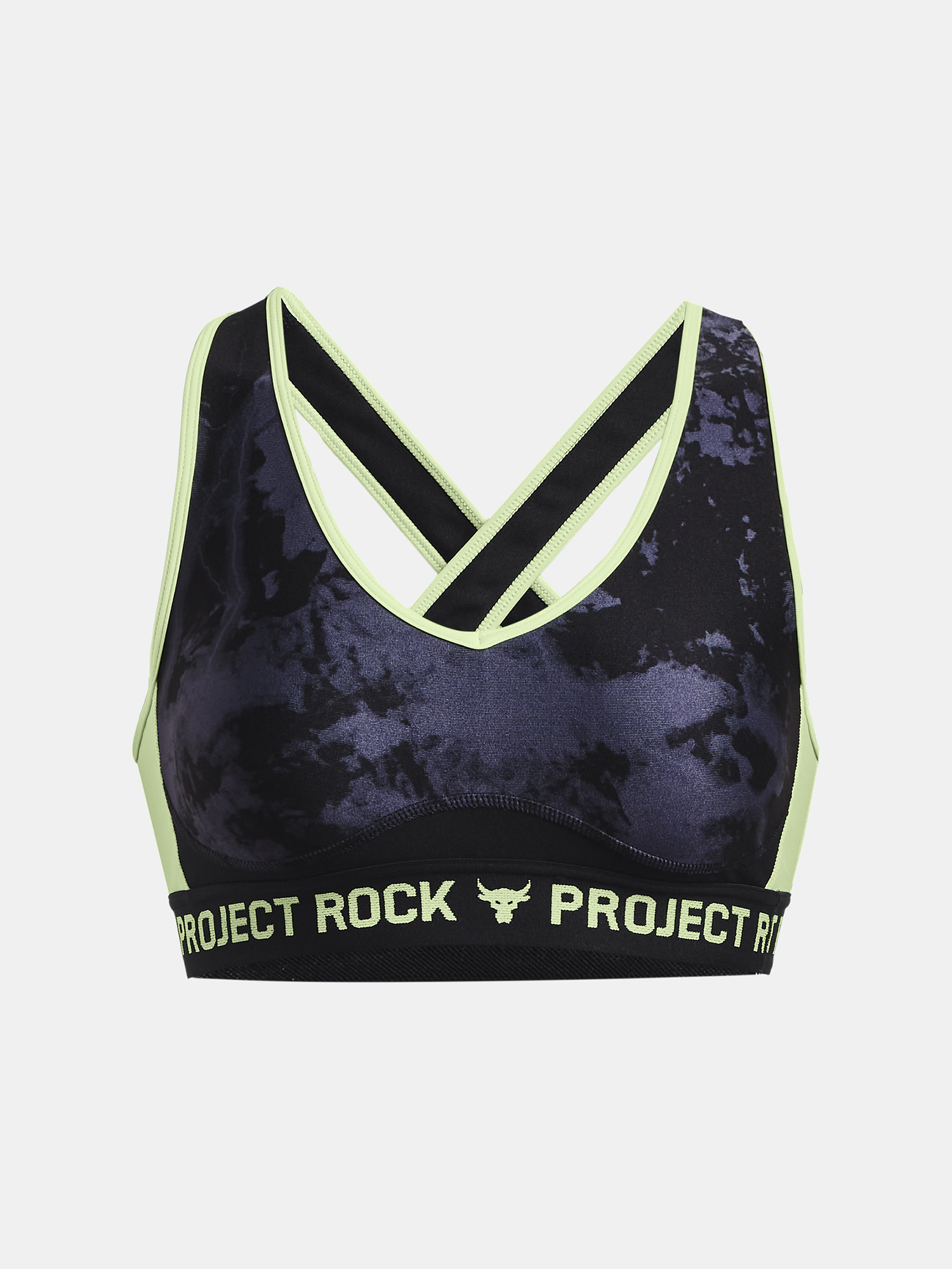 Under Armour Bra UA Pjt Rck Crssbk Bra Print-BLK - Women
