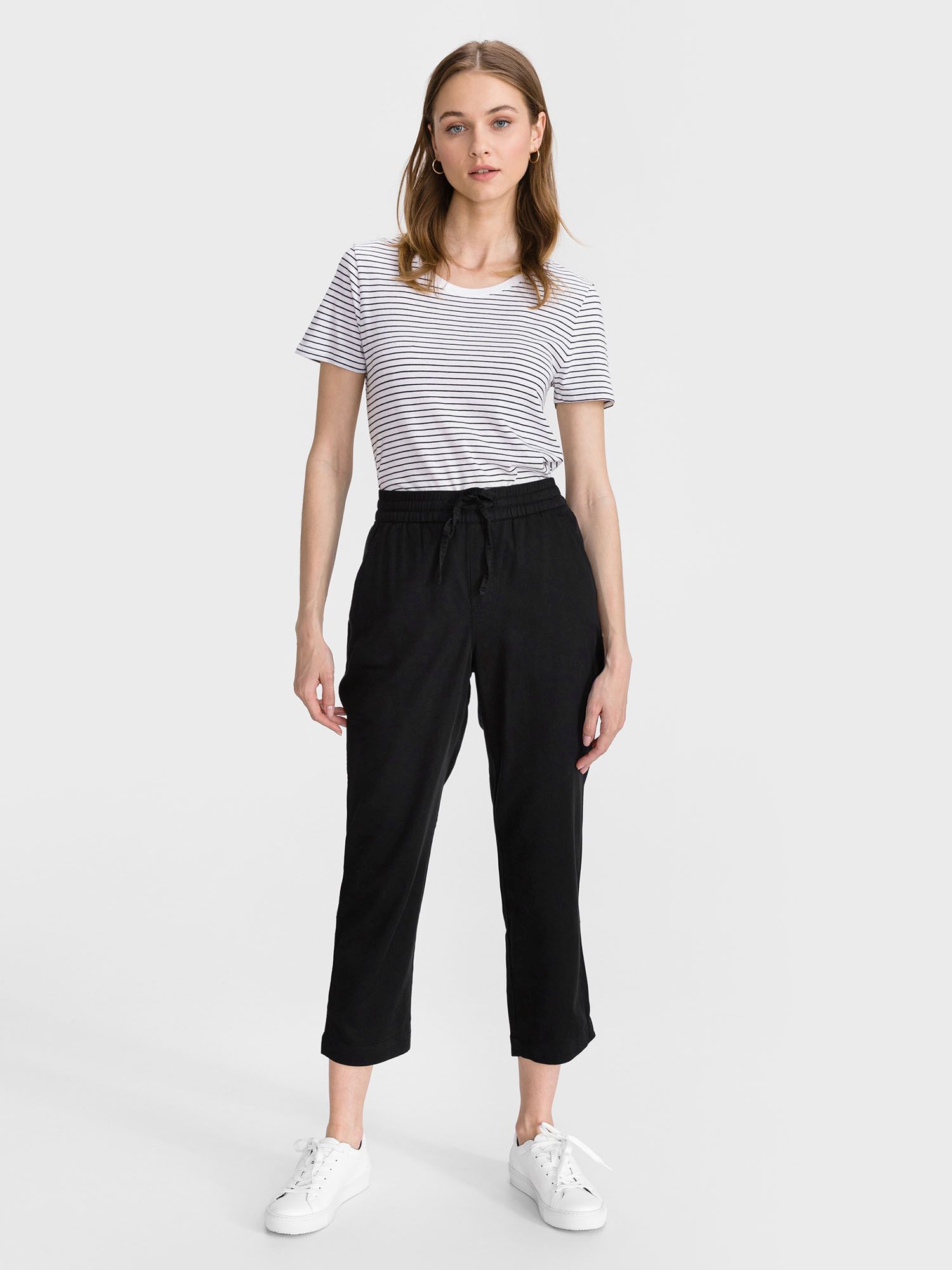 GAP Kalhoty pantaloni ușor drepte pull-on