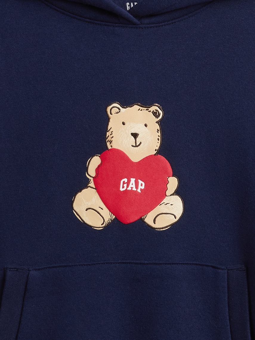 Hanorac supradimensionat pentru copii GAP cu ursuleț de pluș