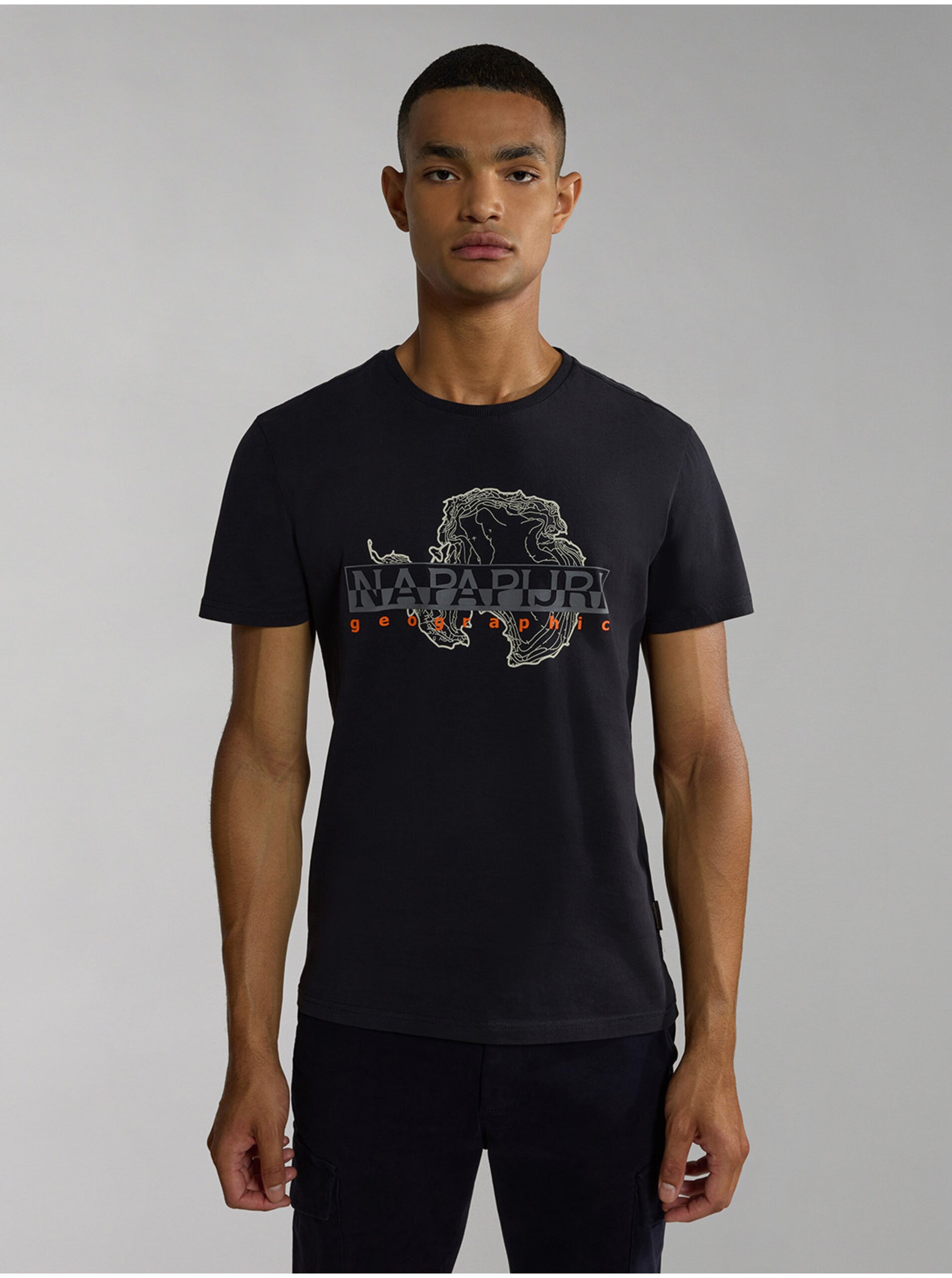Men's Black T-Shirt NAPAPIJRI Iceberg - Men's