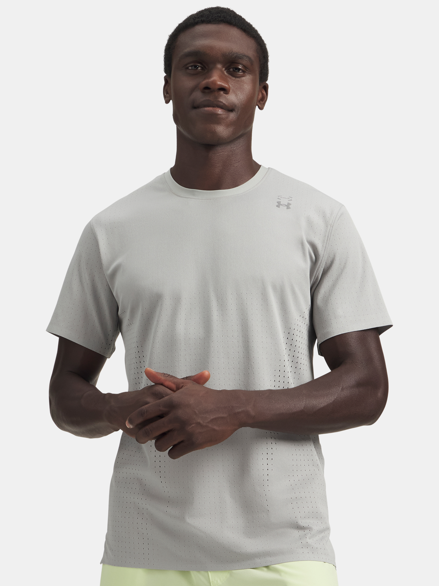 Мъжка тениска Under Armour UA Halo Vent SS-GRY