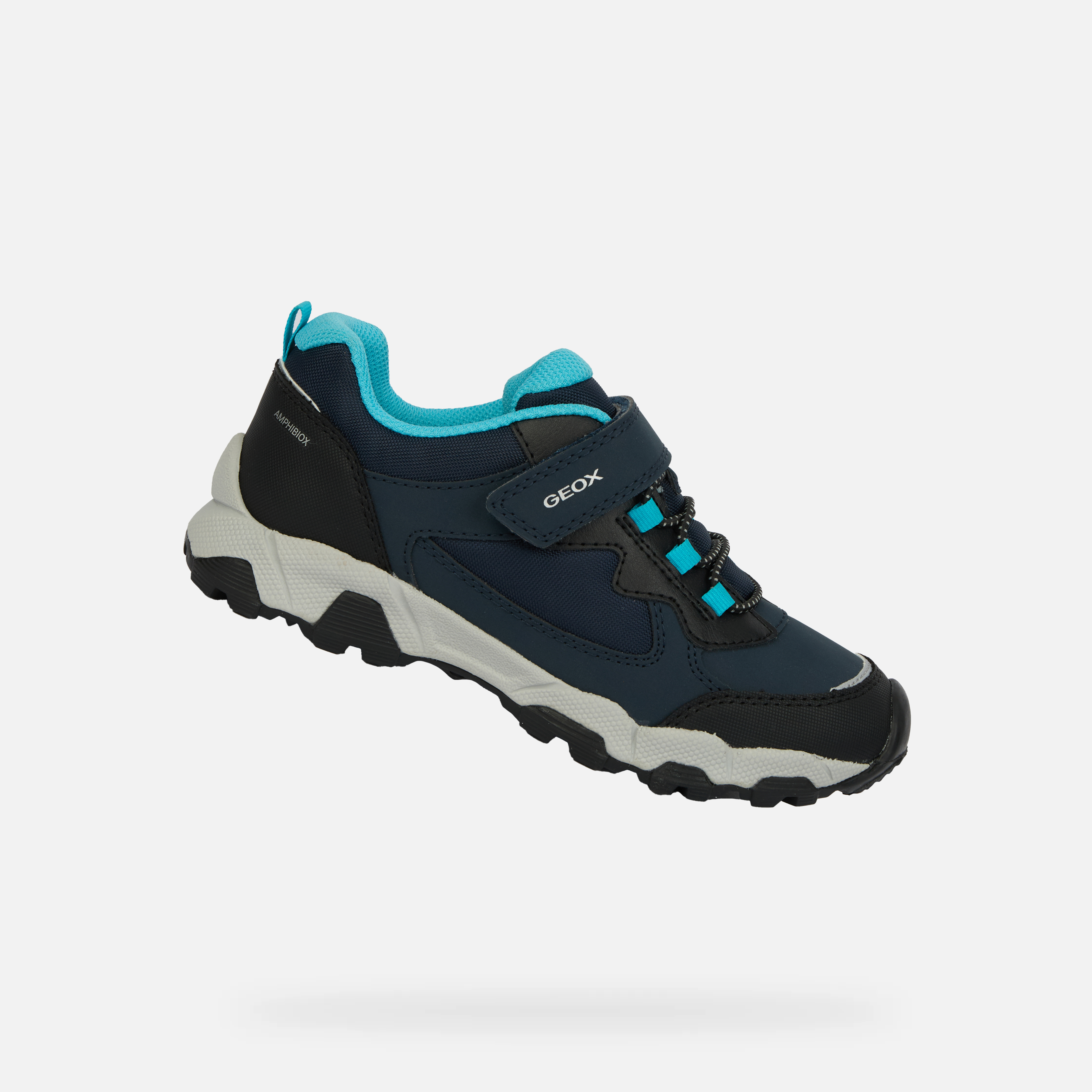 Dark blue boys' sneakers Geox Magnetar B ABX - Boys